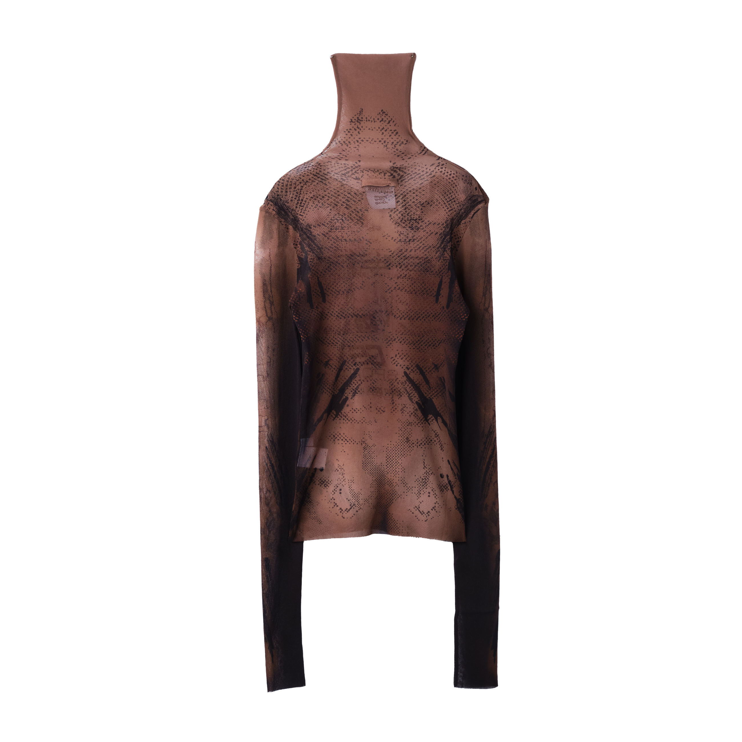 Jean Paul Gaultier x Shayne Oliver Gs Sport Mesh Turtle Neck Brown 9352