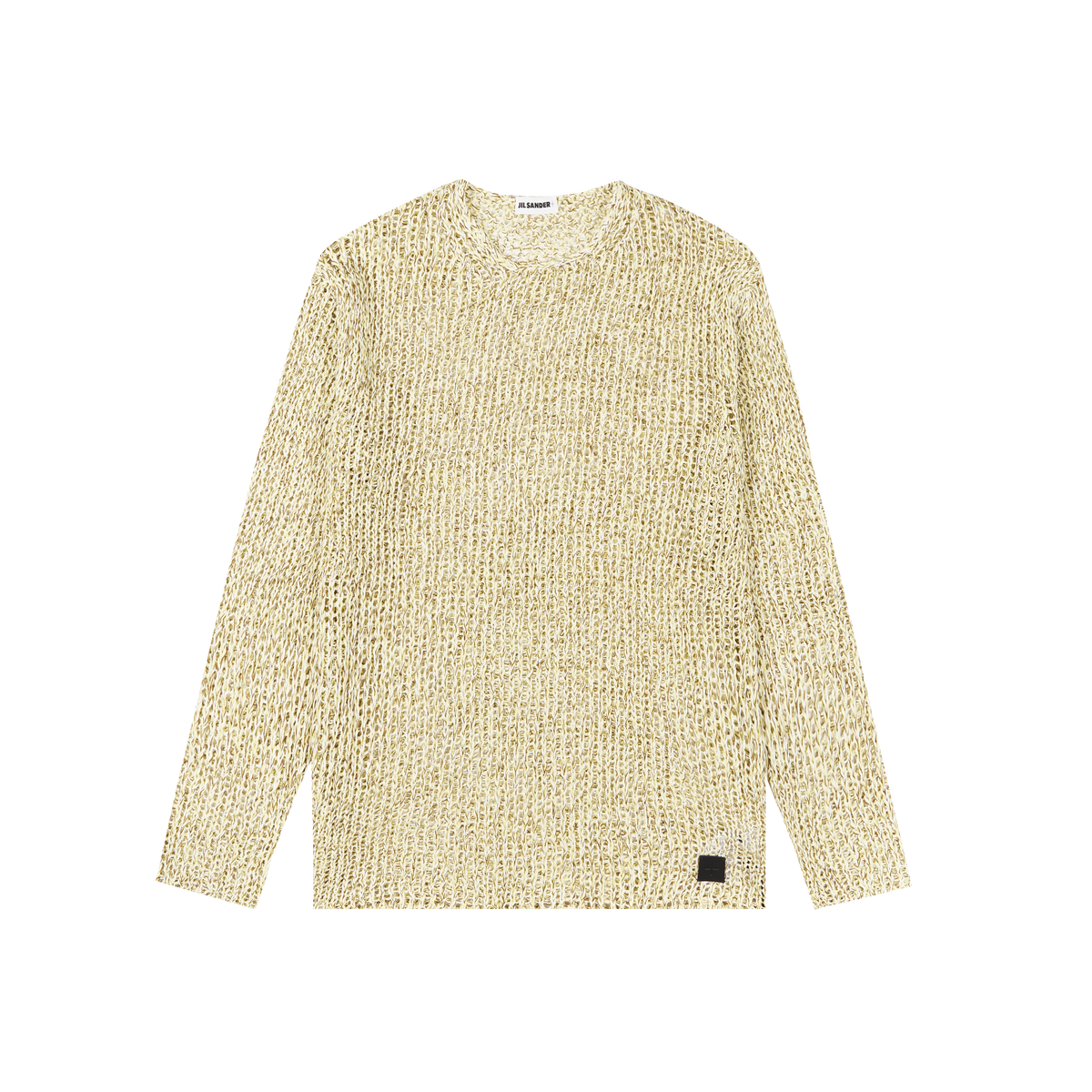 セール⭐︎JIL SANDER イエロー　サイズ39 Jil Sander+ Open Knit Crewneck Sweater Yellow – ESSXNYC