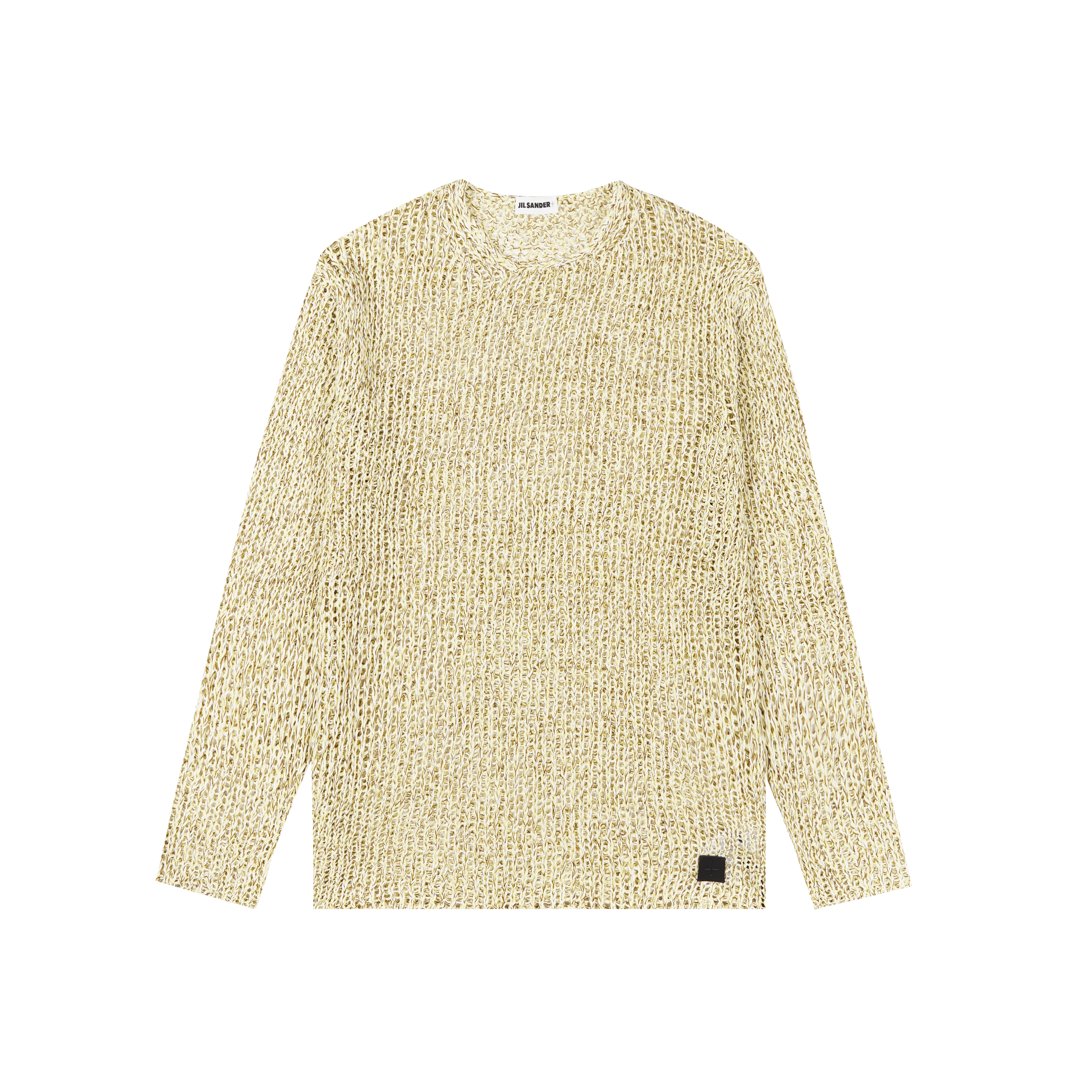 Jil Sander+ Open Knit Crewneck Sweater Sweaters Yellow 5575
