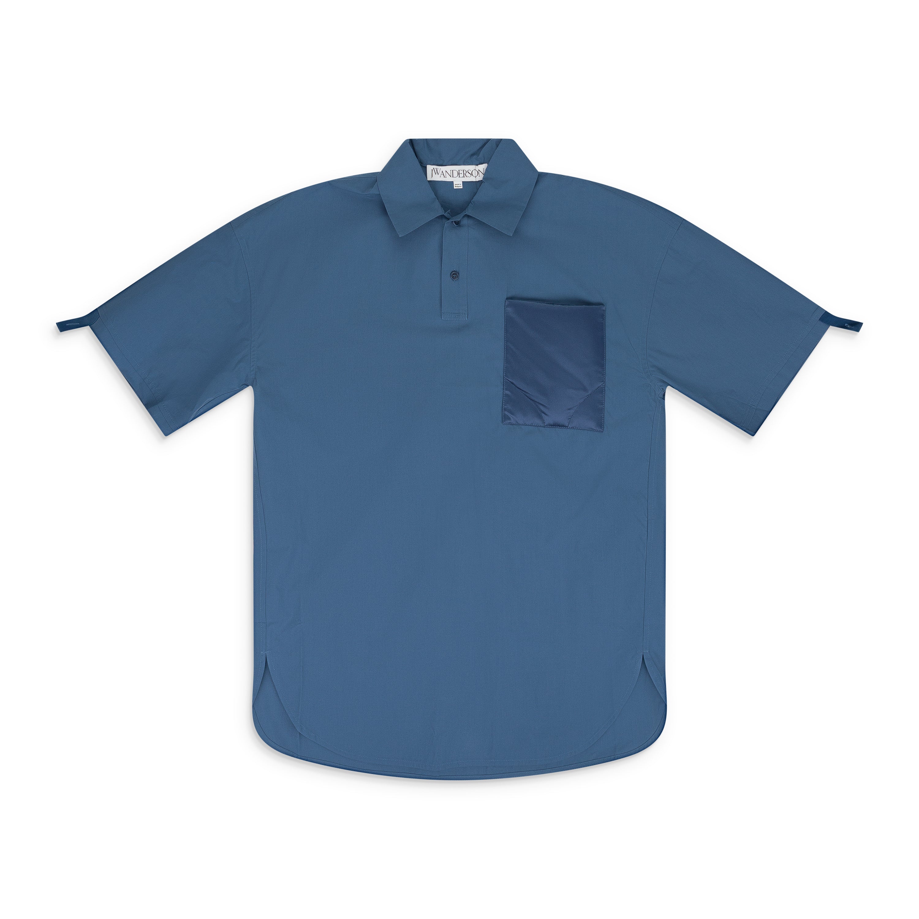 JW Anderson ポロシャツ　25ss JW Anderson Quilted Pocket Polo Blue – ESSXNYC