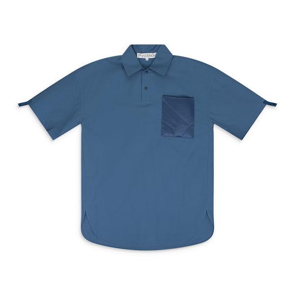 JW Anderson ポロシャツ　25ss JW Anderson Quilted Pocket Polo Blue – ESSXNYC