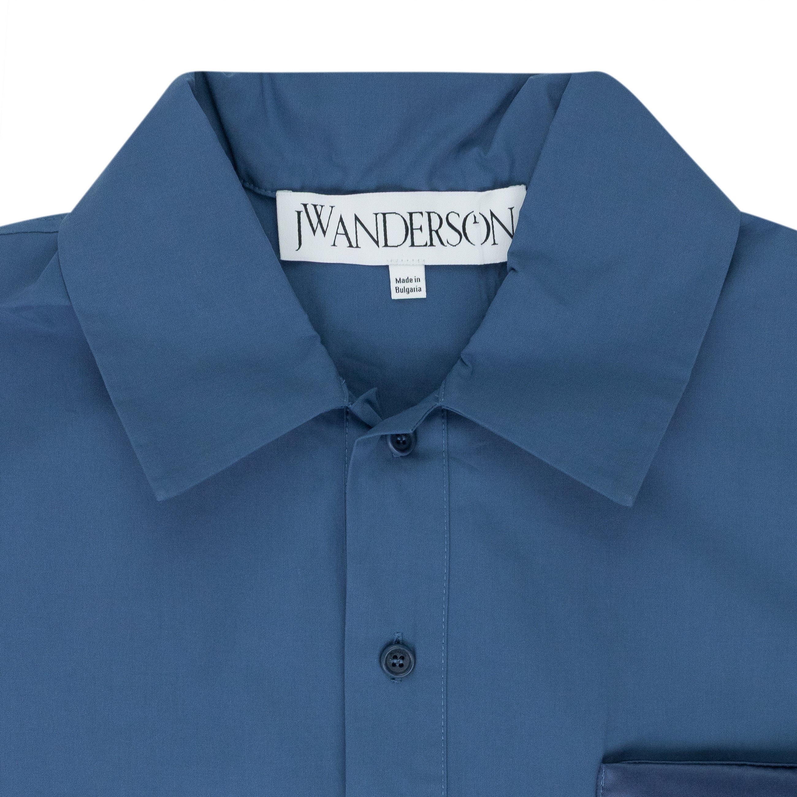 JW Anderson Quilted Pocket Polo Blue
