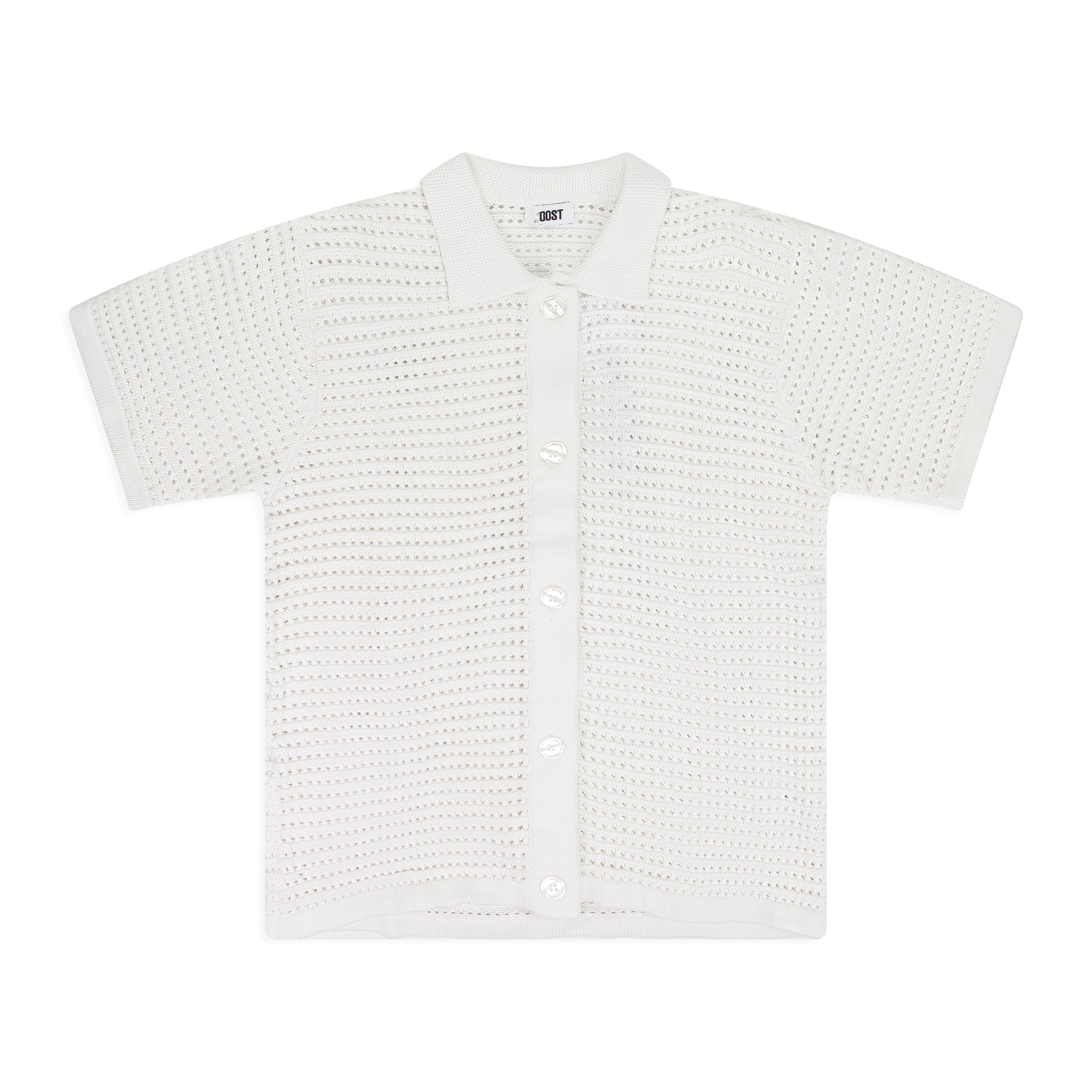 Krost Venice Short Sleeve Button Up White