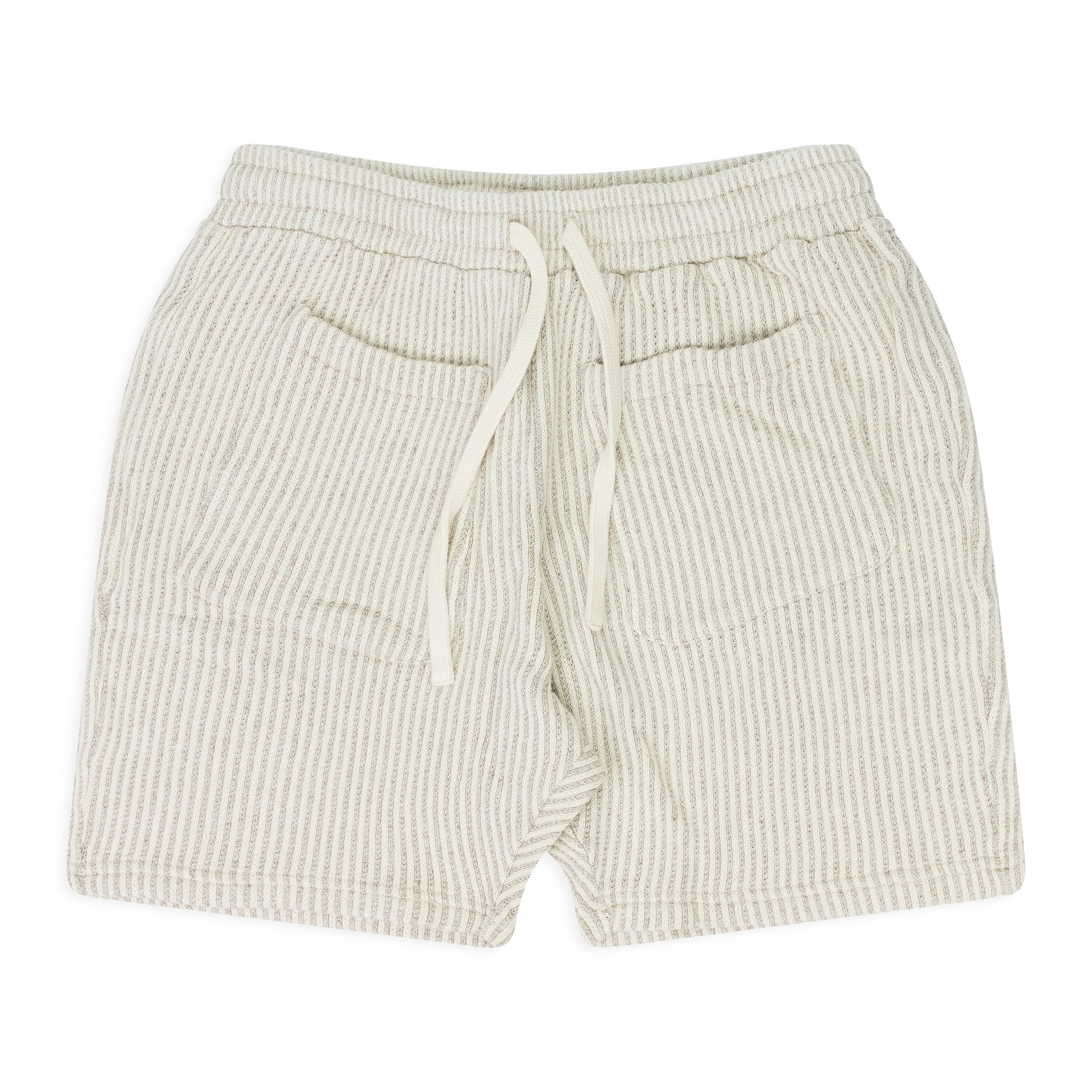 Krost Striped Knit Short Egret