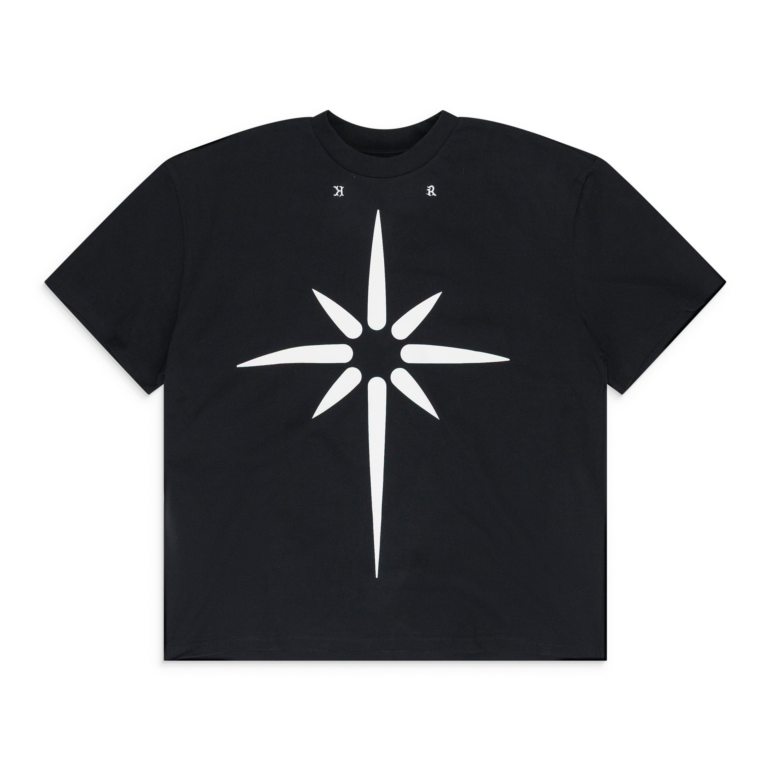 Kusikohc Oversized Star Print T-Shirt Black