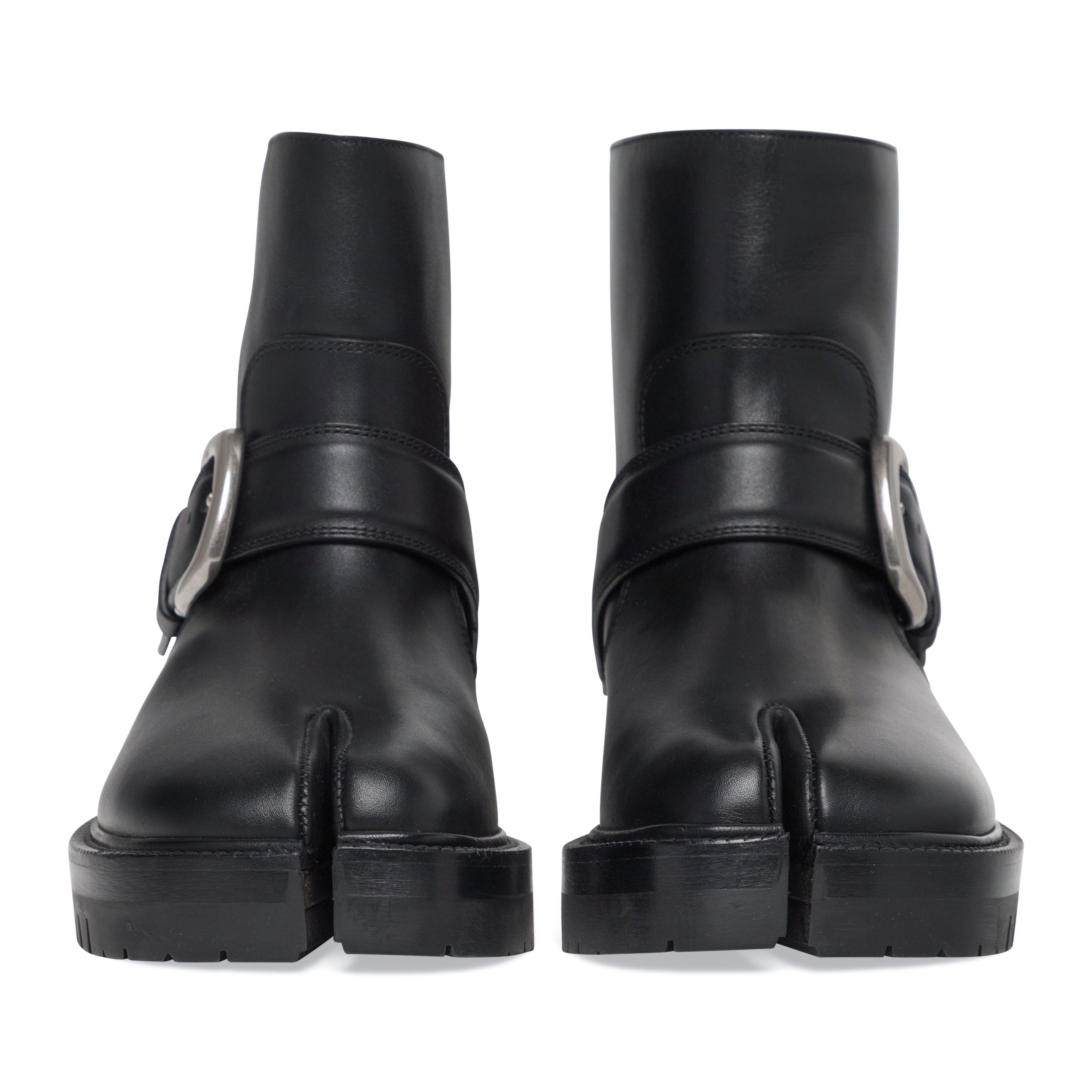 Maison Margiela Tabi County Buckle Ankle Boots - Womens Black
