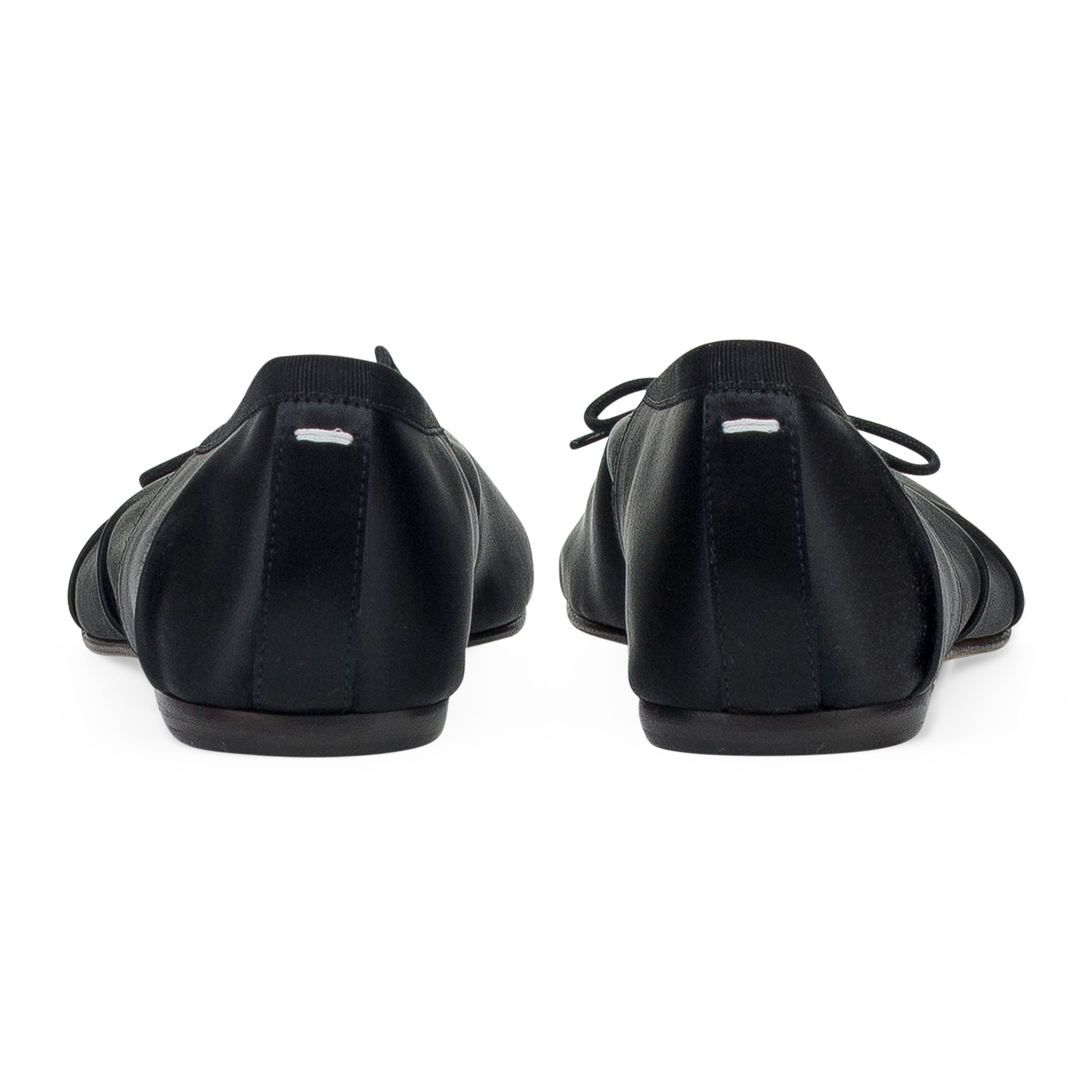 Maison Margiela Satin Tabi Ballerina Black – ESSXNYC