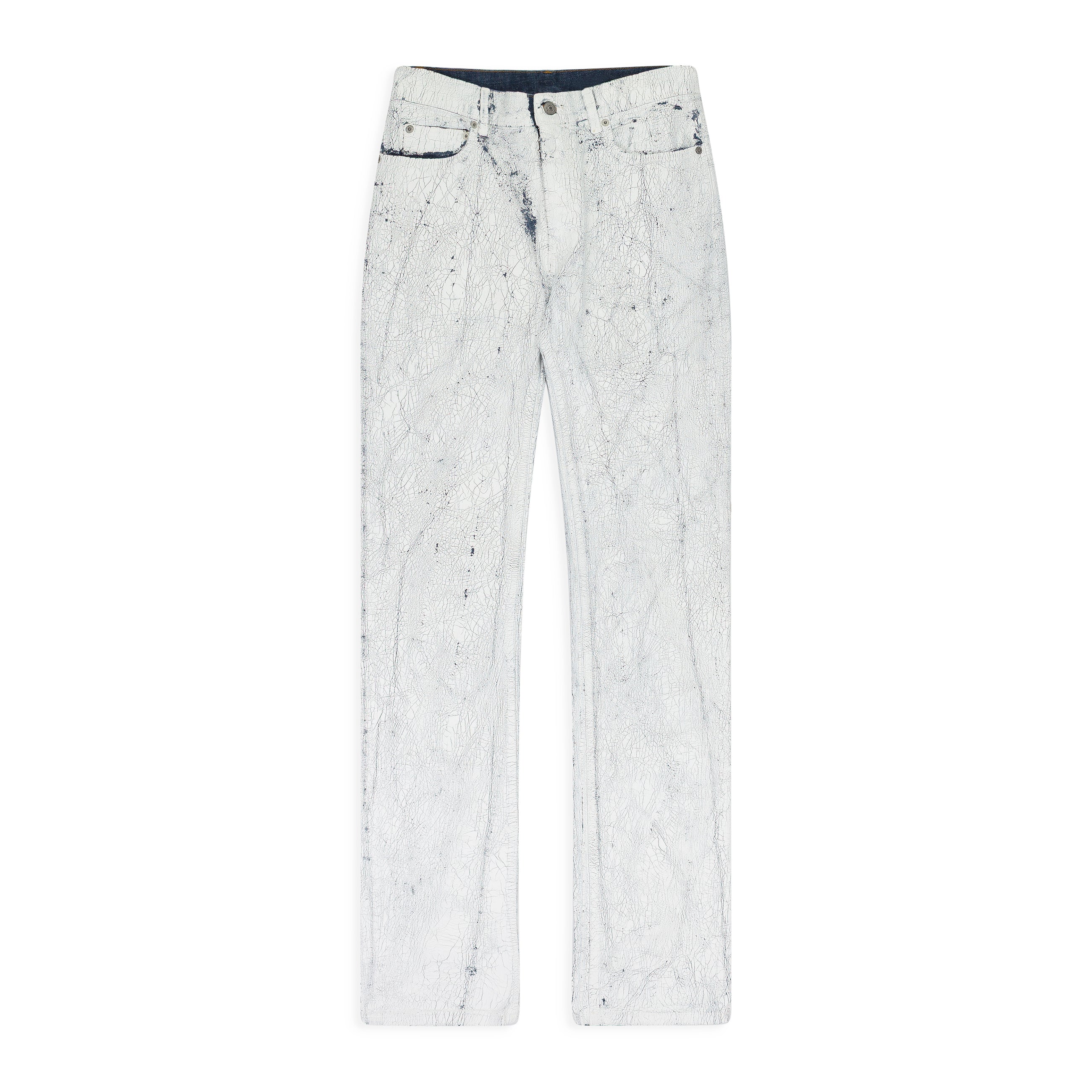 MM6 Maison Margiela Painted Jeans White