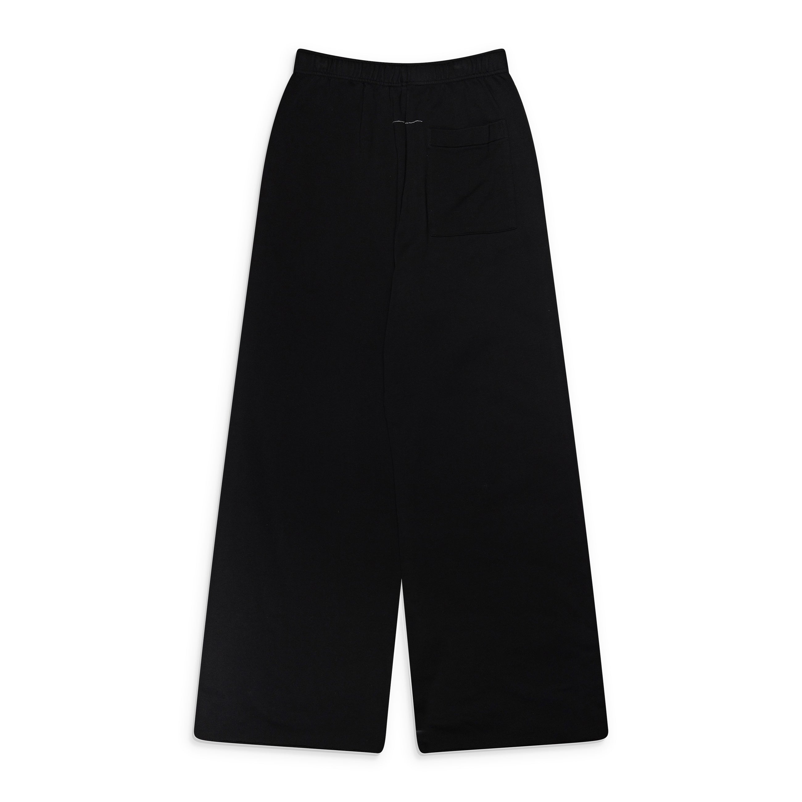MM6 Maison Margiela Wide Leg Sweatpants With Labels Black — view 2
