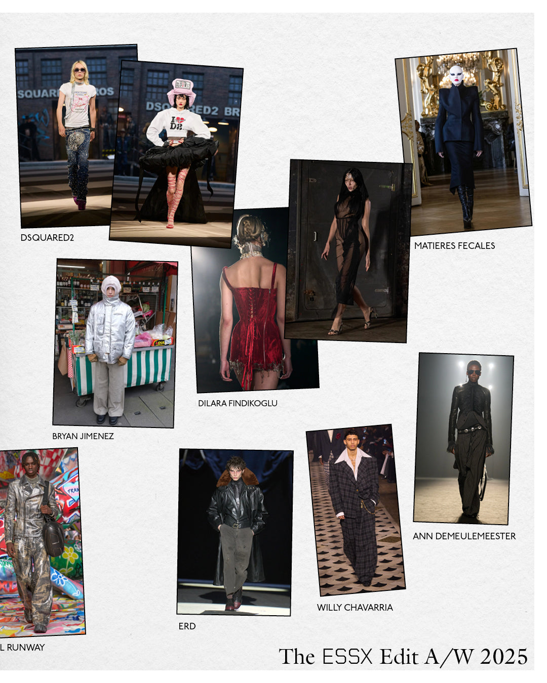 A person wearing incredibly styled clothes from ESSX NYC