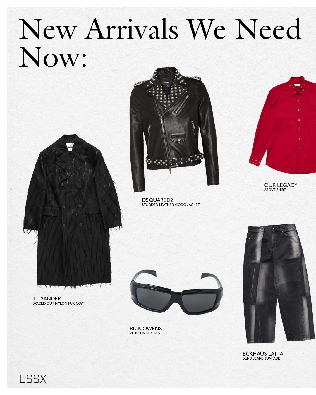 A person wearing incredibly styled clothes from ESSX NYC