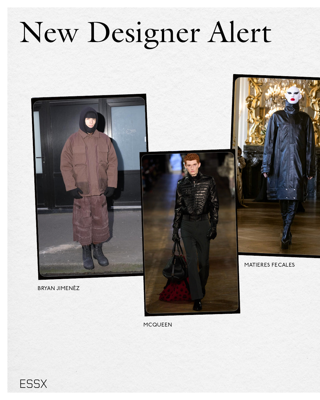 A person wearing incredibly styled clothes from ESSX NYC