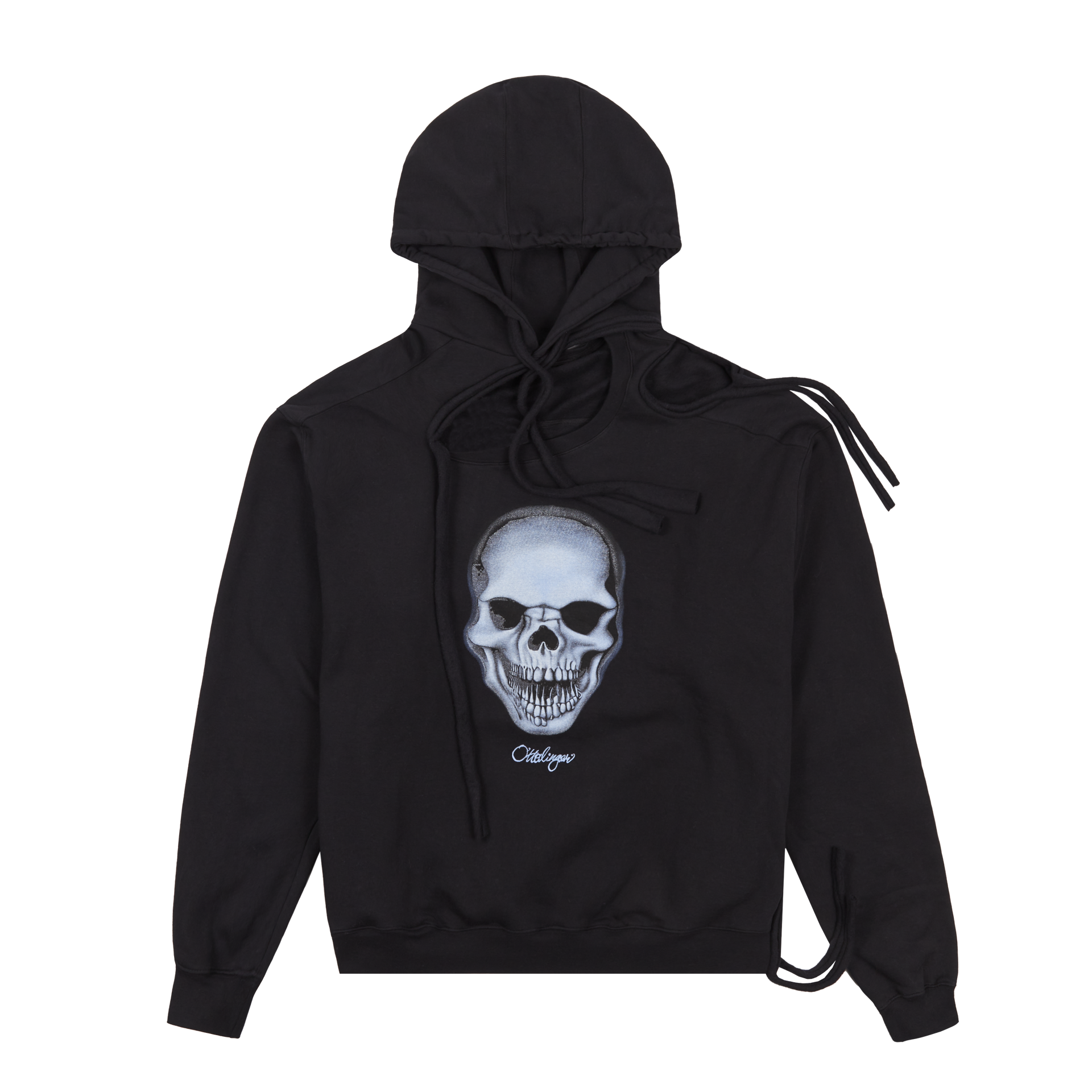 Ottolinger Deconstructed Skull Hoodie Black – ESSXNYC