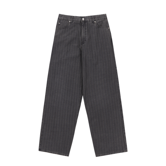 OUR LEGACY STRIPED VAST CUT JEANS GREY