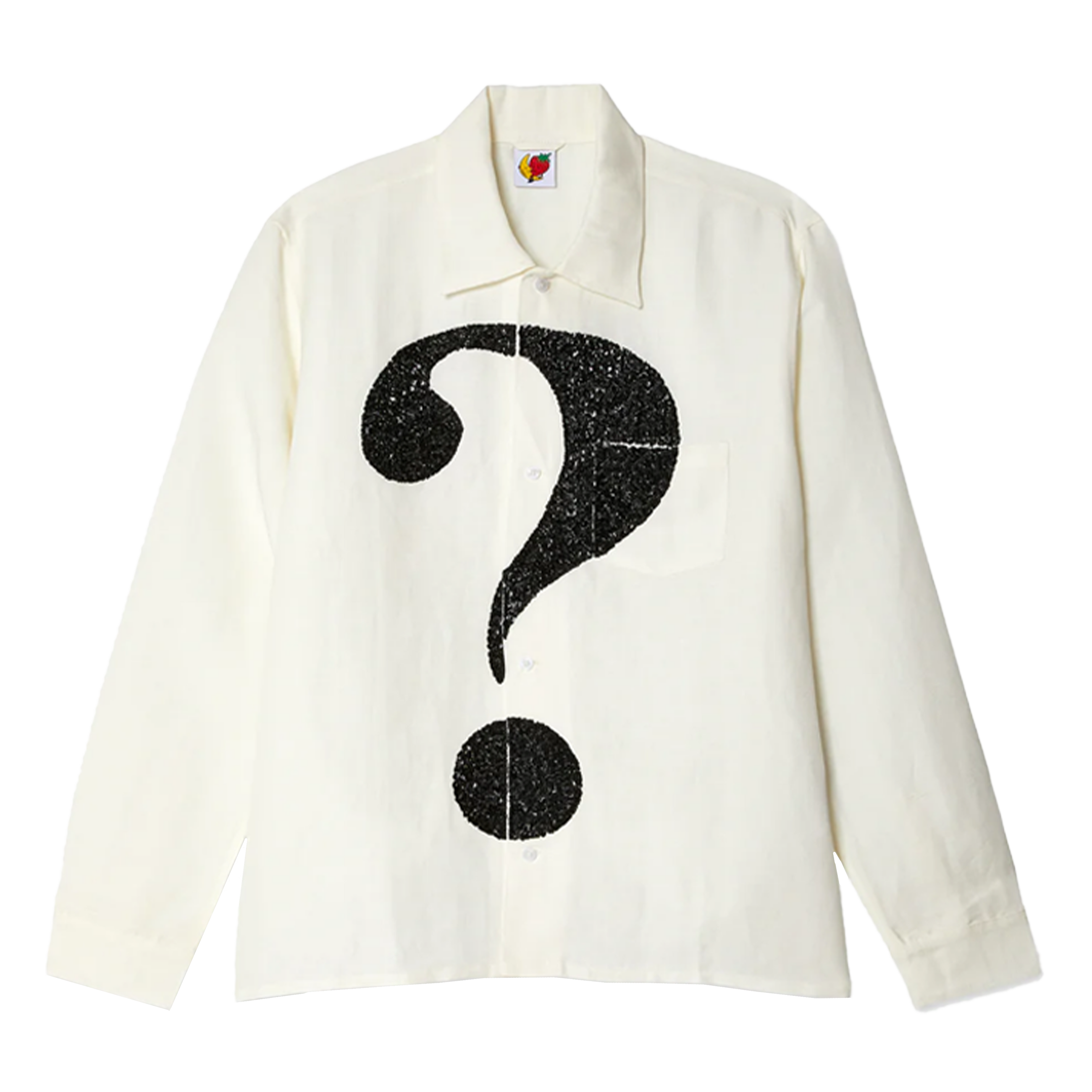 Sky High Farms Question Mark Embroidered Shirt White 6936