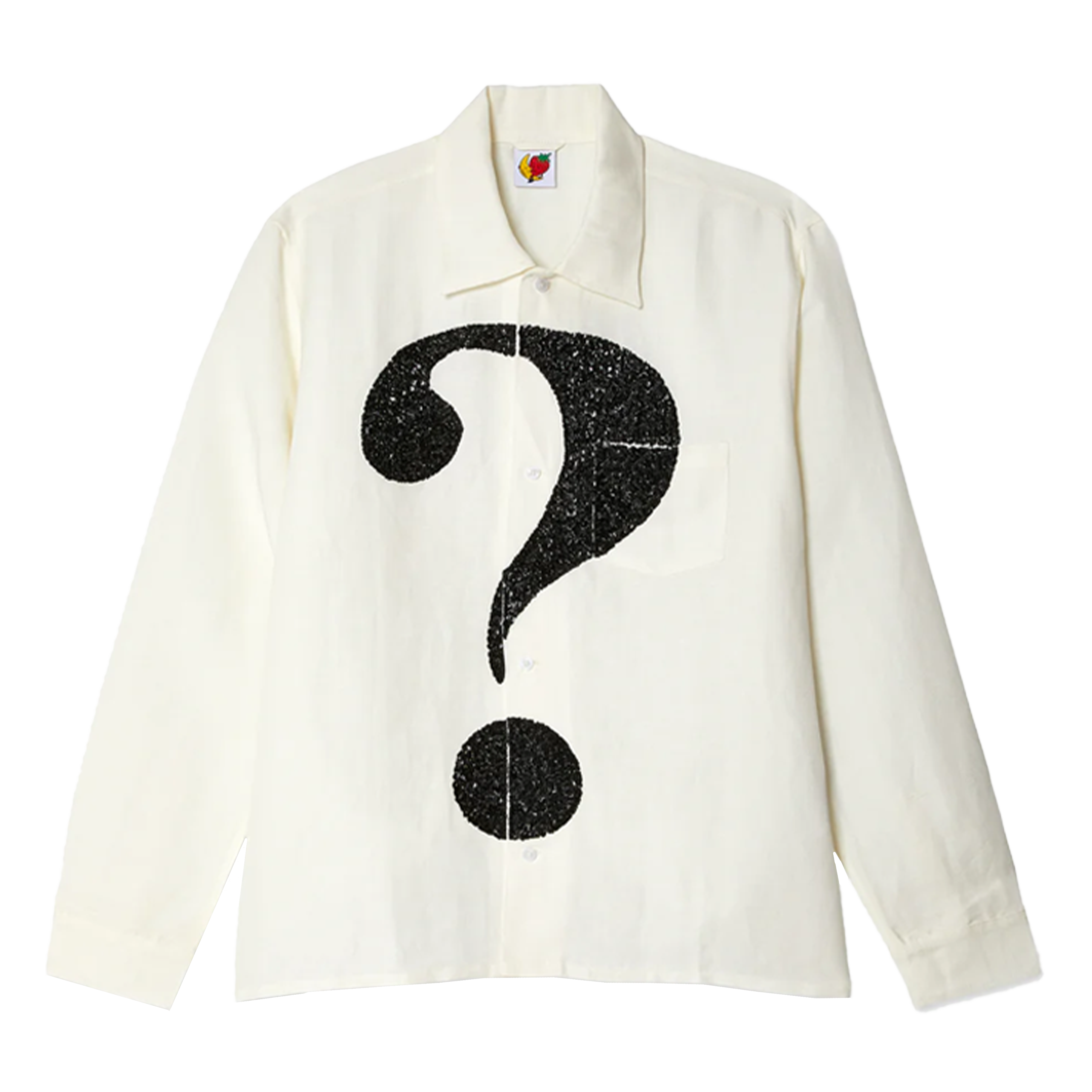 Sky High Farms Question Mark Embroidered Shirt White 6936