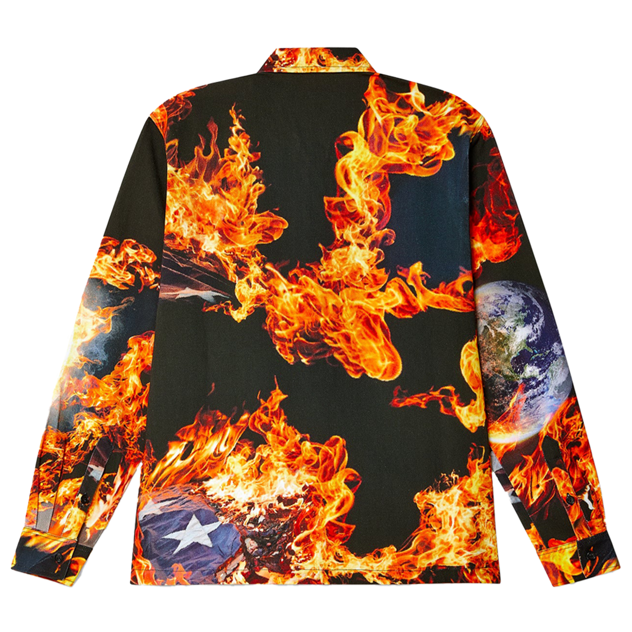 Sky High Farms World Is Burning Work Shirt Multi-Color 6952