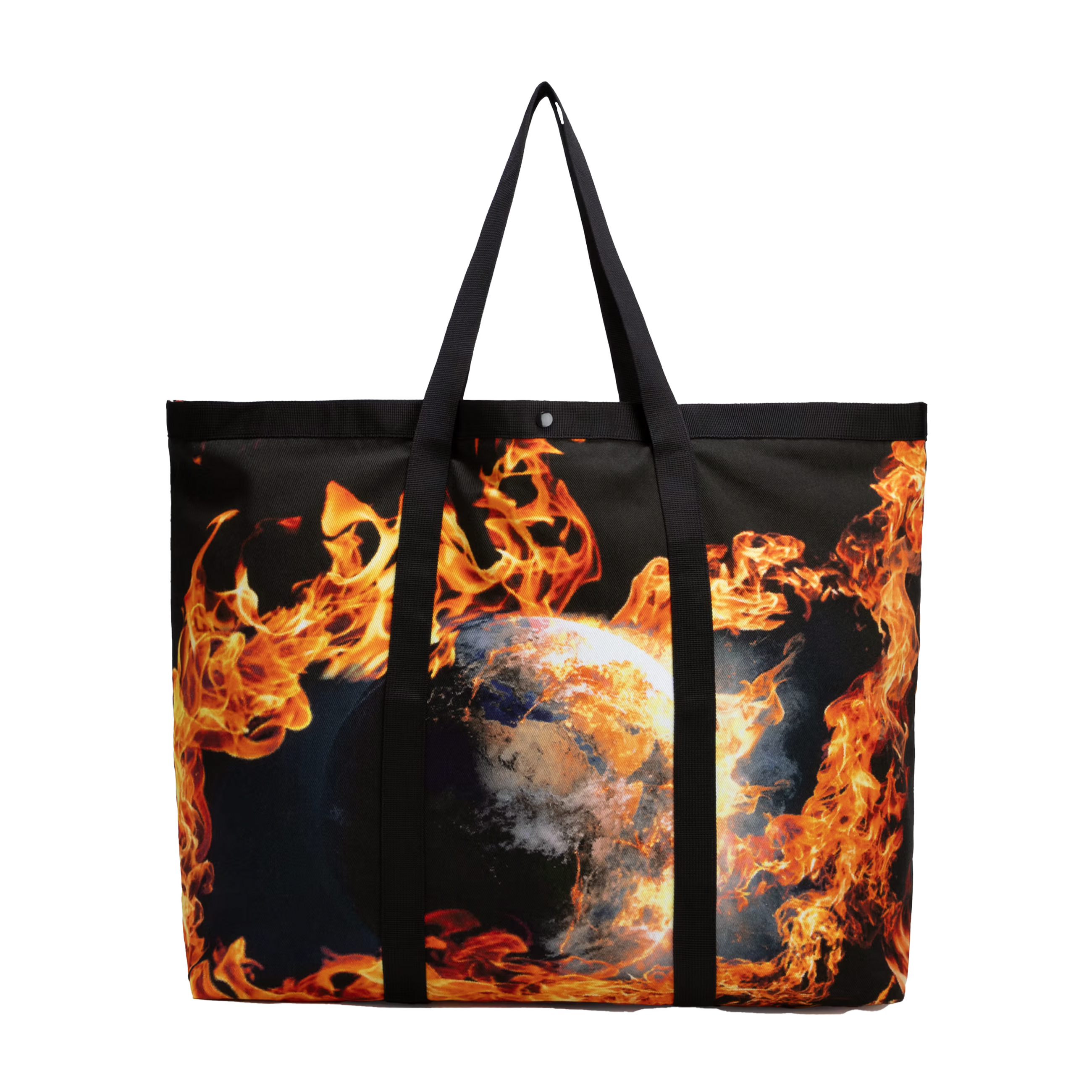 Sky High Farms World Is Burning Tote Bag Multi-Color 6958