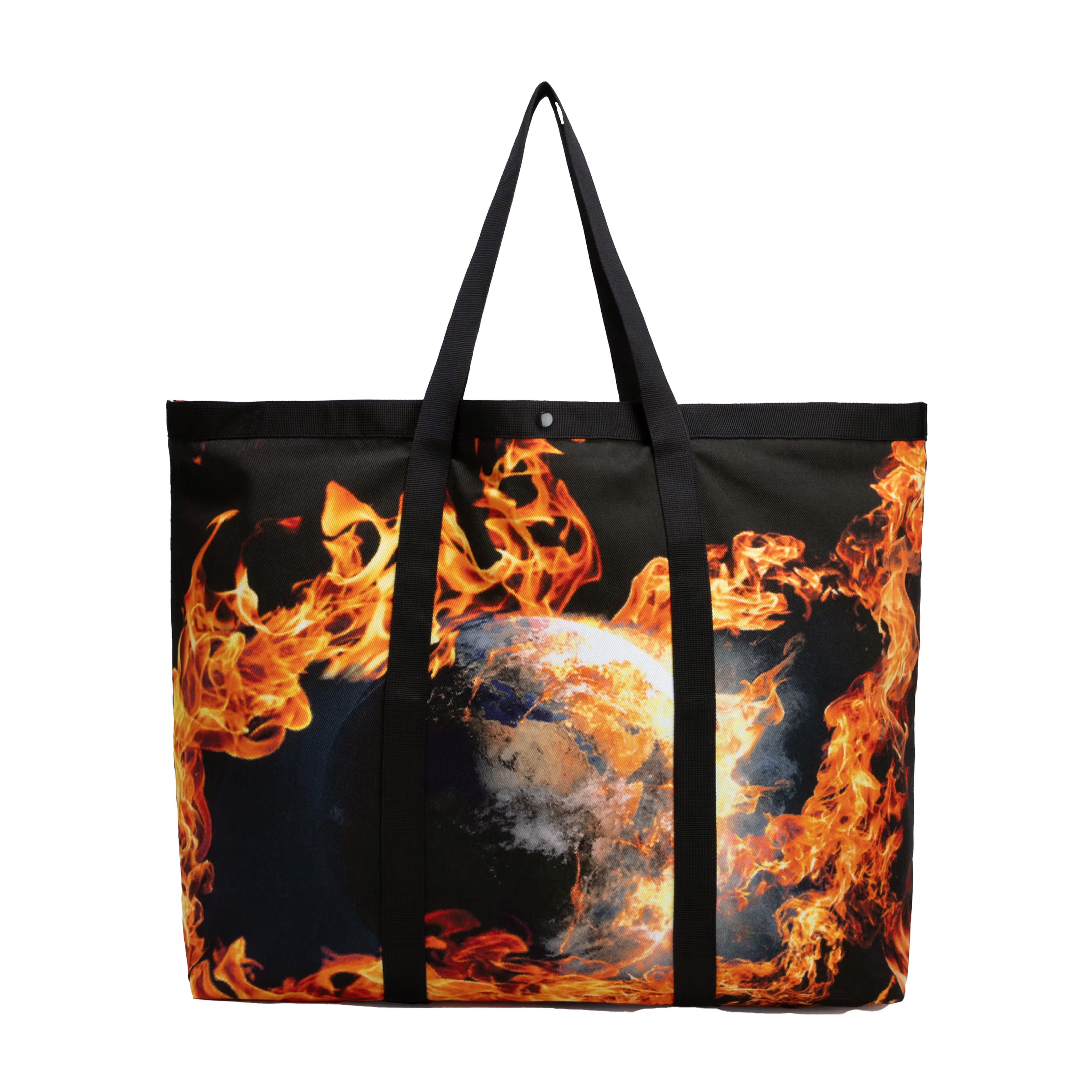 Sky High Farms World Is Burning Tote Bag Multi-Color 6958