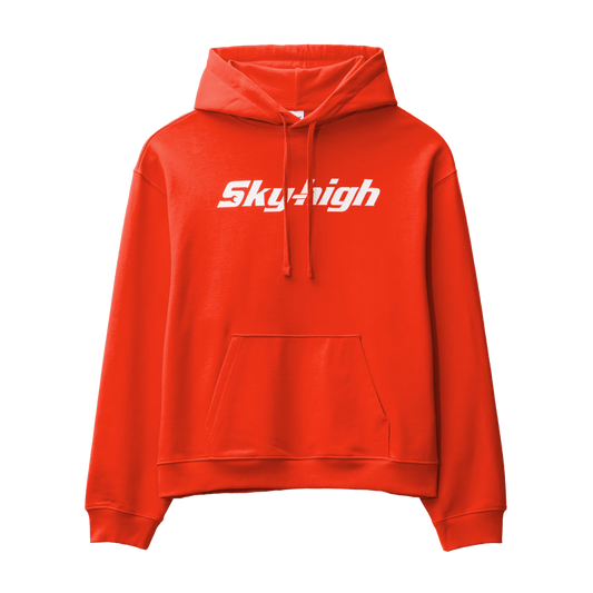 SKY HIGH FARMS CONSTRUCTION GRAPHIC LOGO #3 HOODIE RED