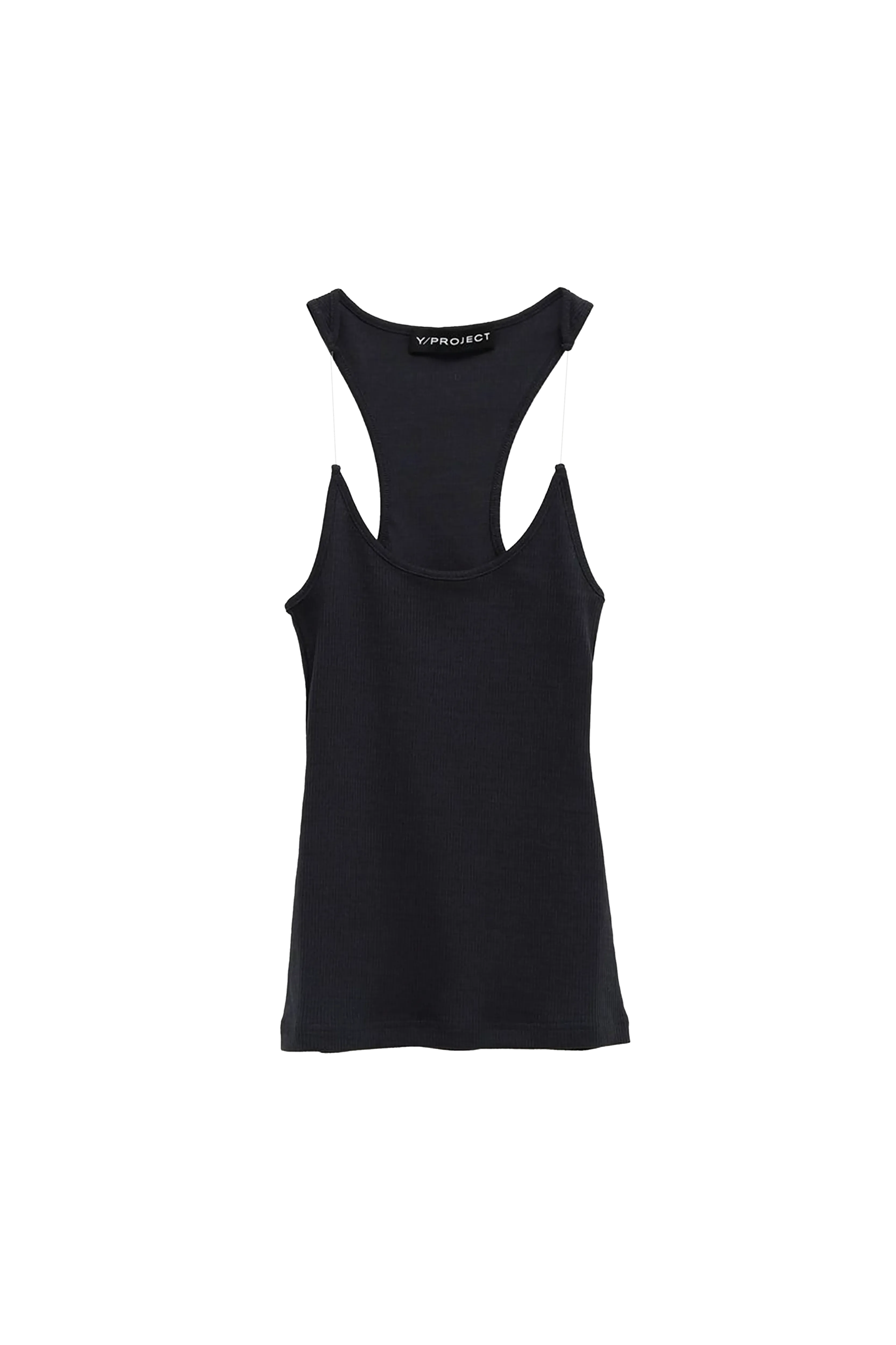 Y/PROJECT Invisible Strap Tank Top Black 7265