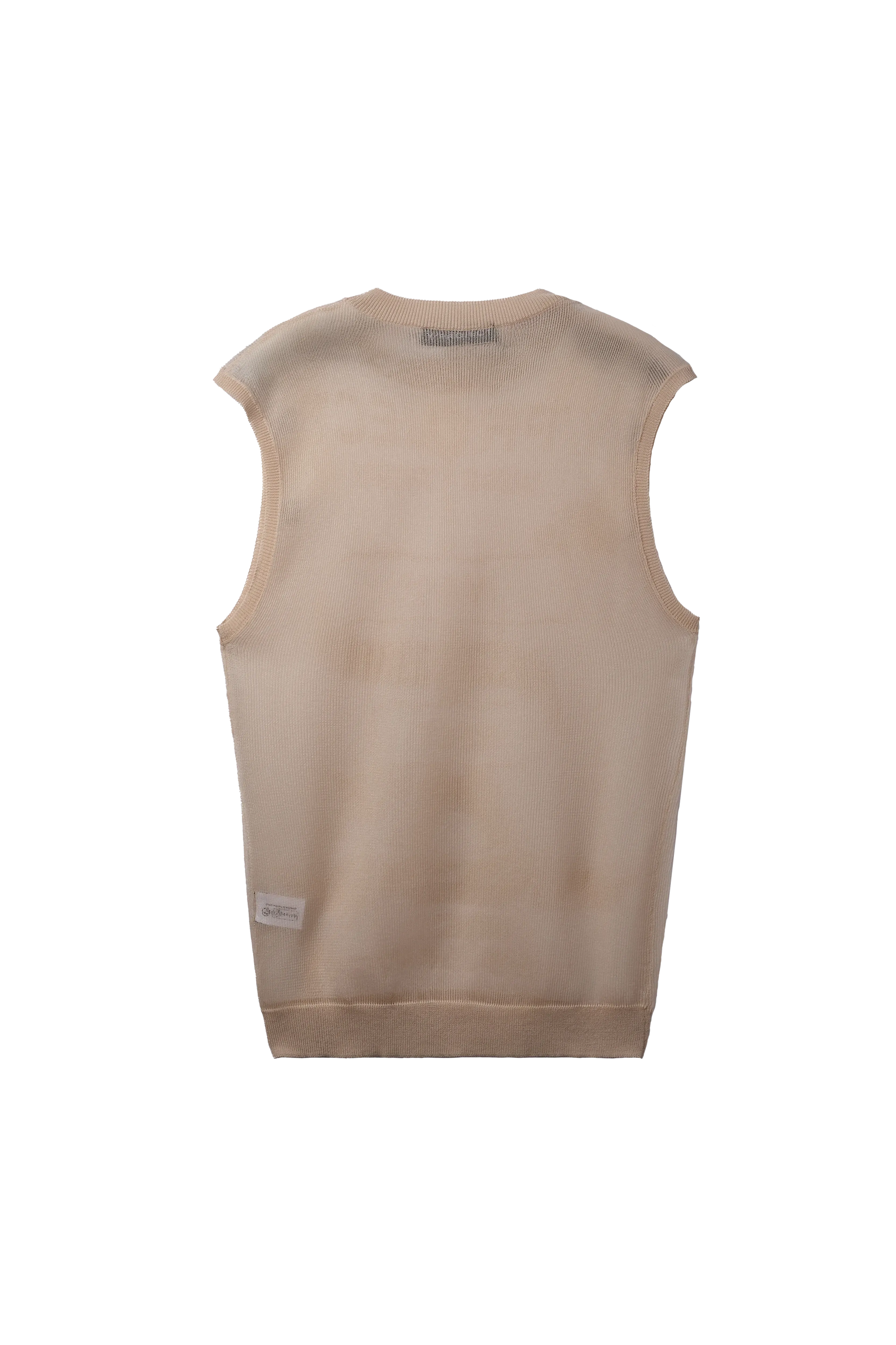 Y/PROJECT Transparent Paris Best Sweater Vest Beige 7307