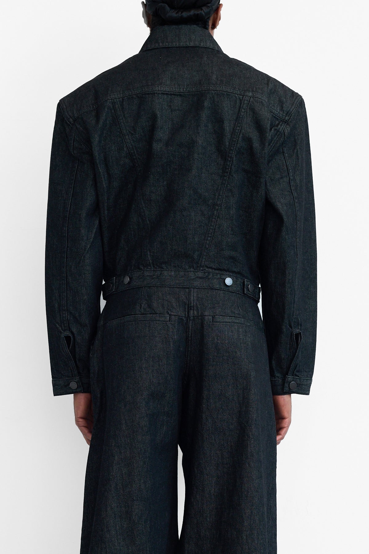Entire Studios Shrunken Denim Jacket Raw Black – ESSXNYC