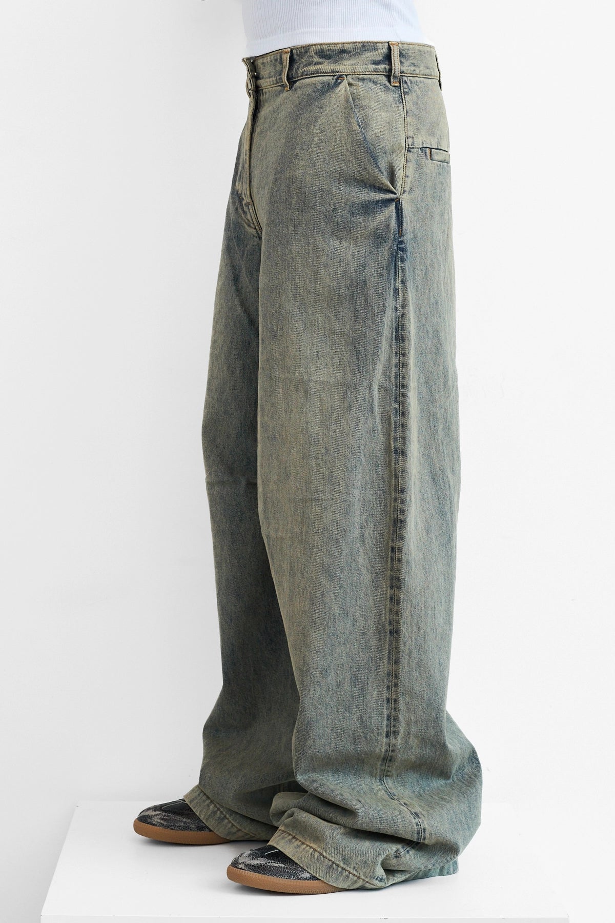 Entire Studios Washed Denim Jeans Surface Wave 5