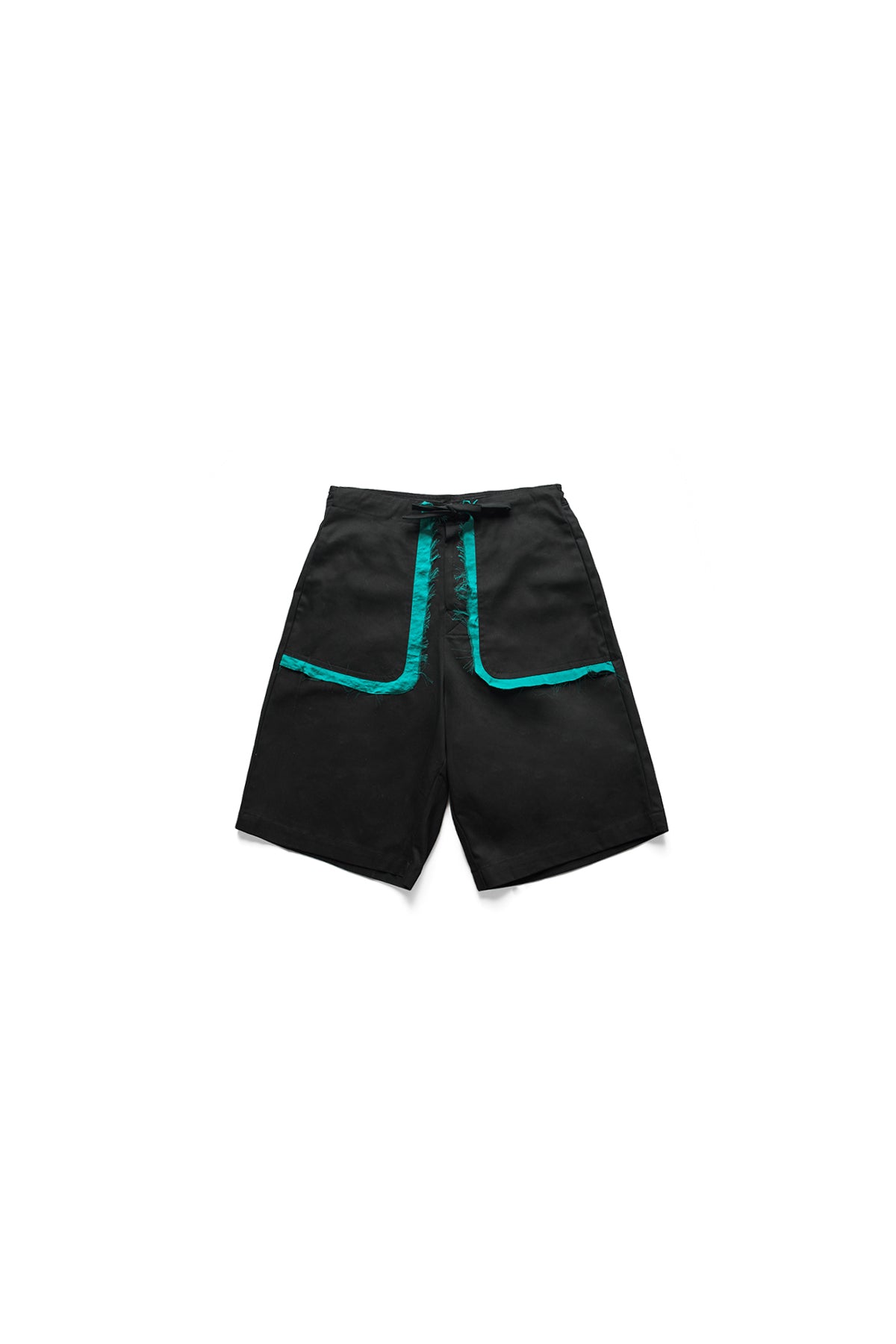 Edward Cuming Black/Teal Bermuda Shorts 11821