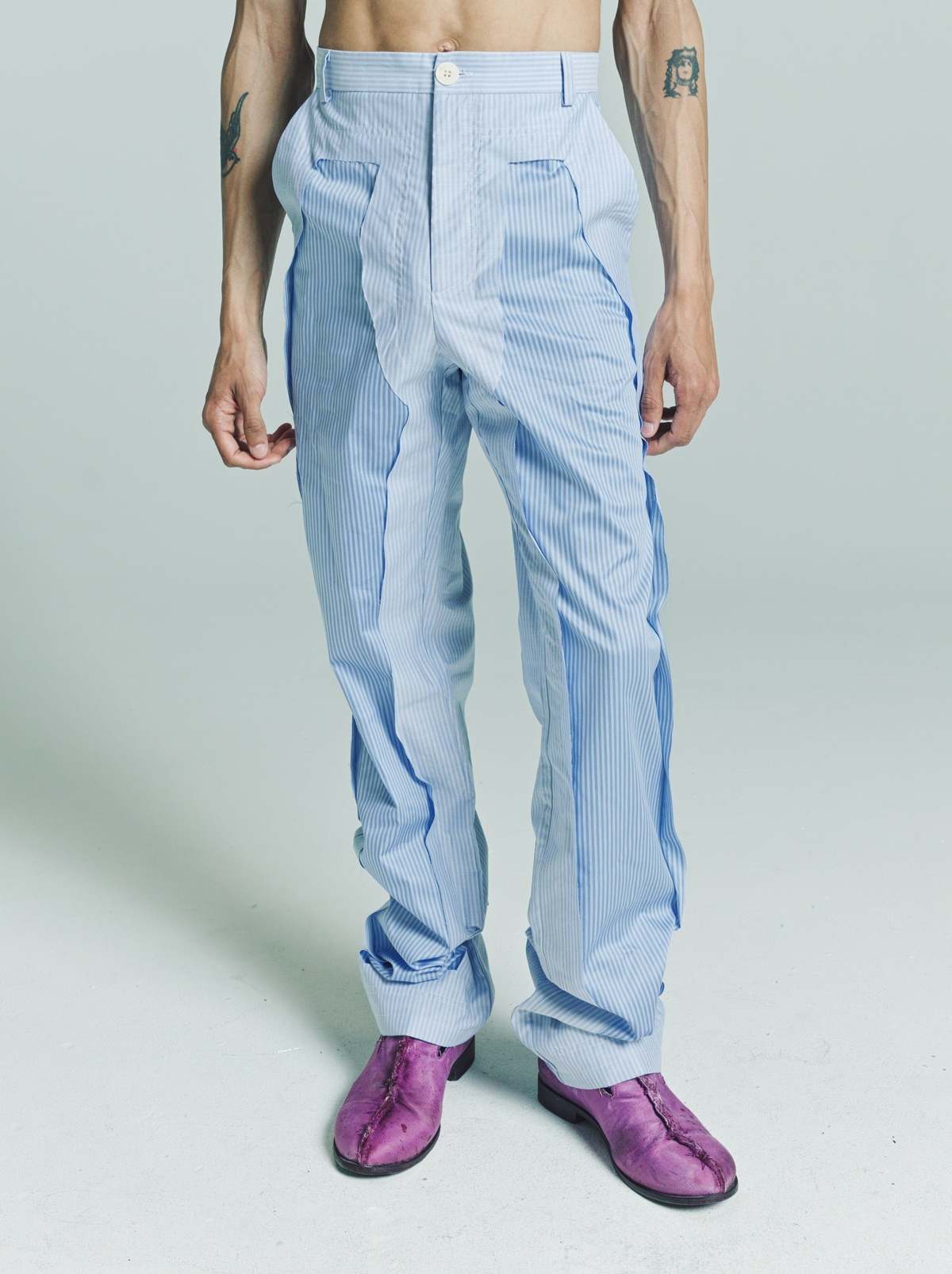 Edward Cuming Eraser Tailored Trousers Blue