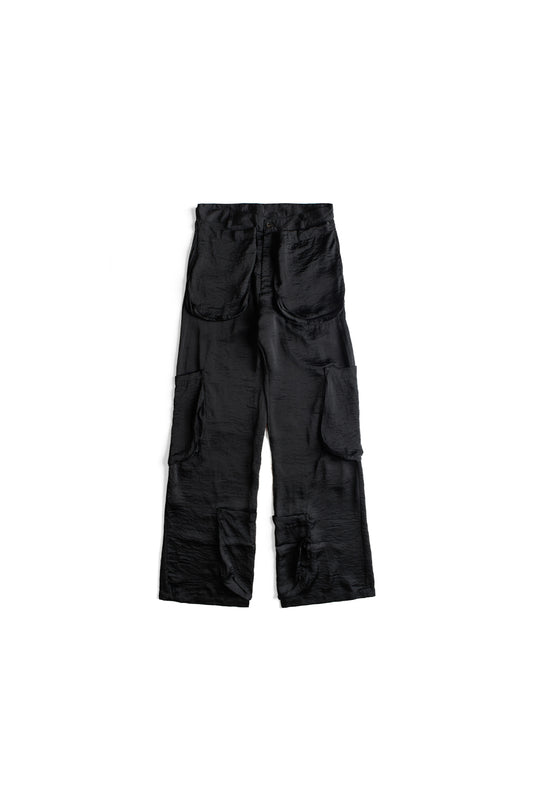 Edward Cuming Satin Pocket Trouser Black 11817