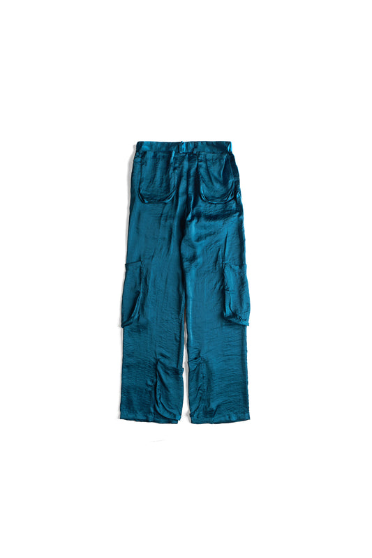 Edward Cuming Satin Pocket Trouser Blue 11825