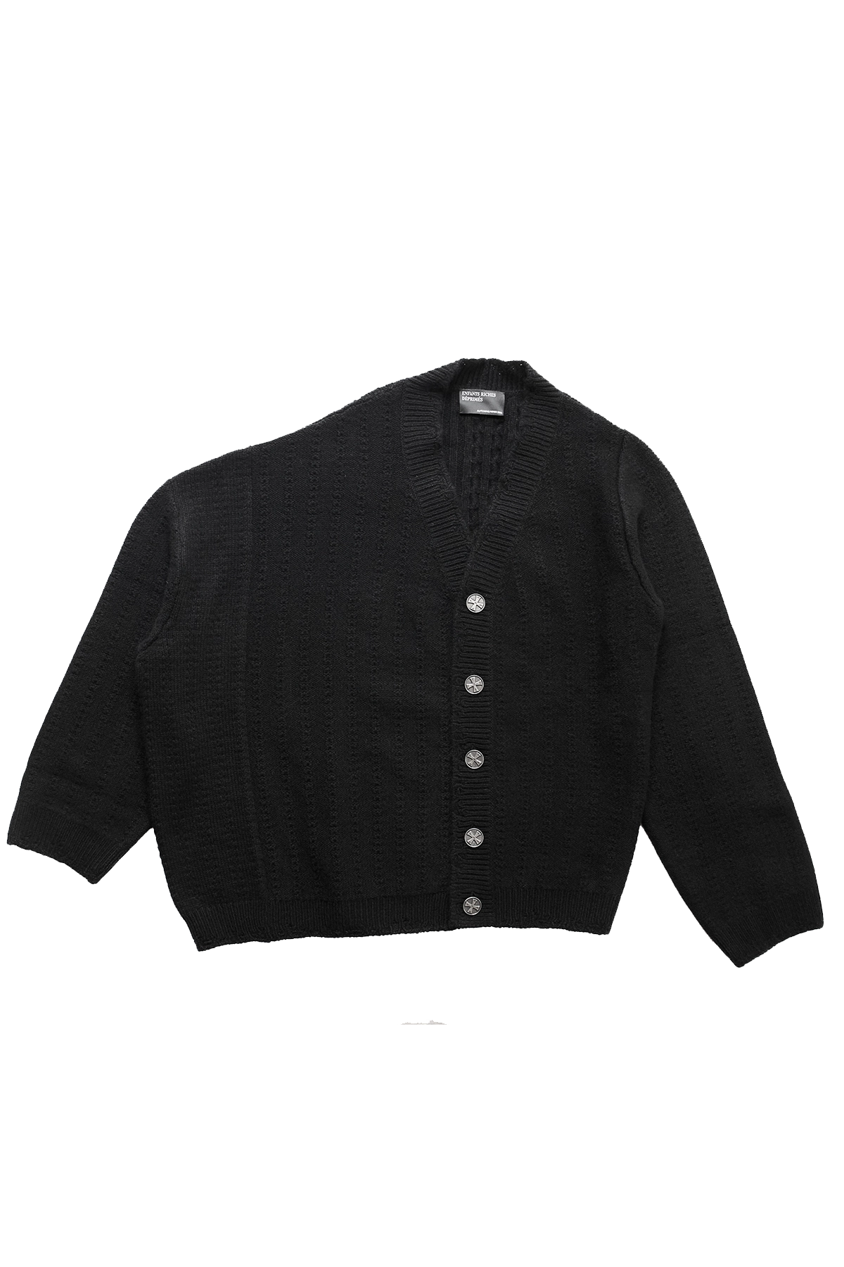 Enfants Riches Deprimes Asymetrical Cable Knit Cardigan