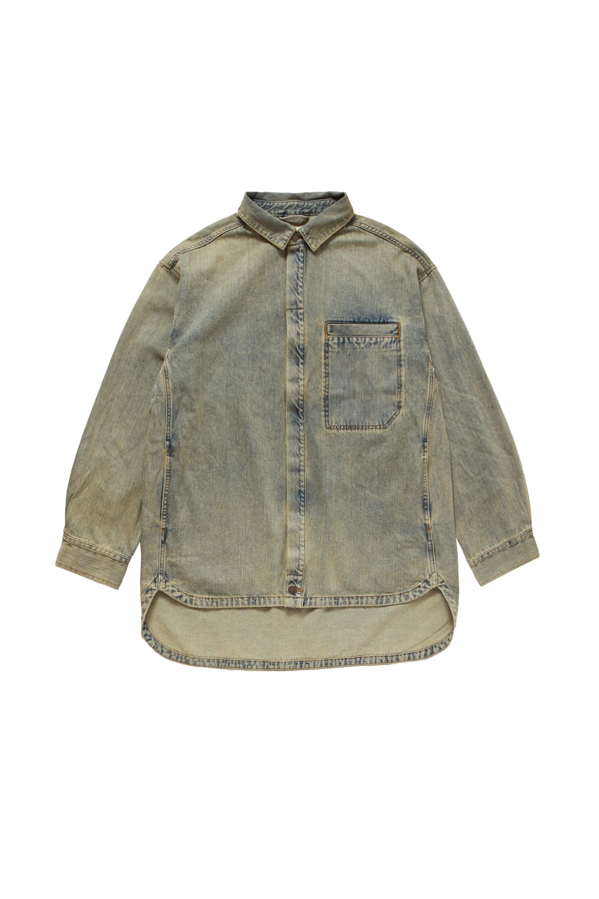 Entire Studios Herculean Denim Shirt Surface Wave