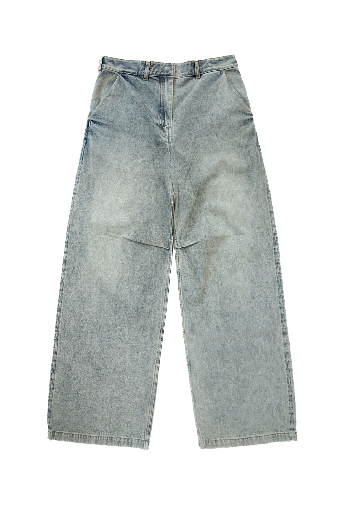 Entire Studios Washed Denim Jeans Surface Wave