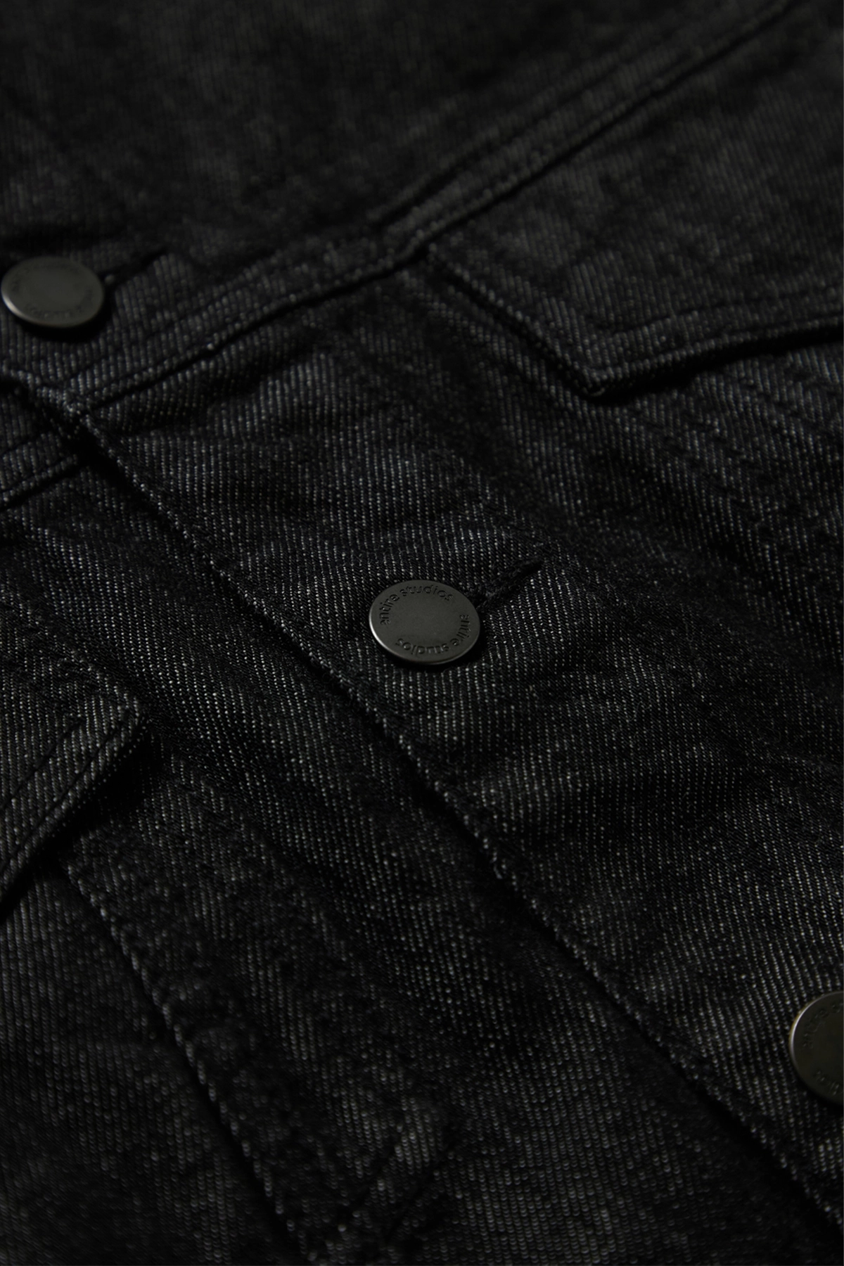 Entire Studios Shrunken Denim Jacket Raw Black