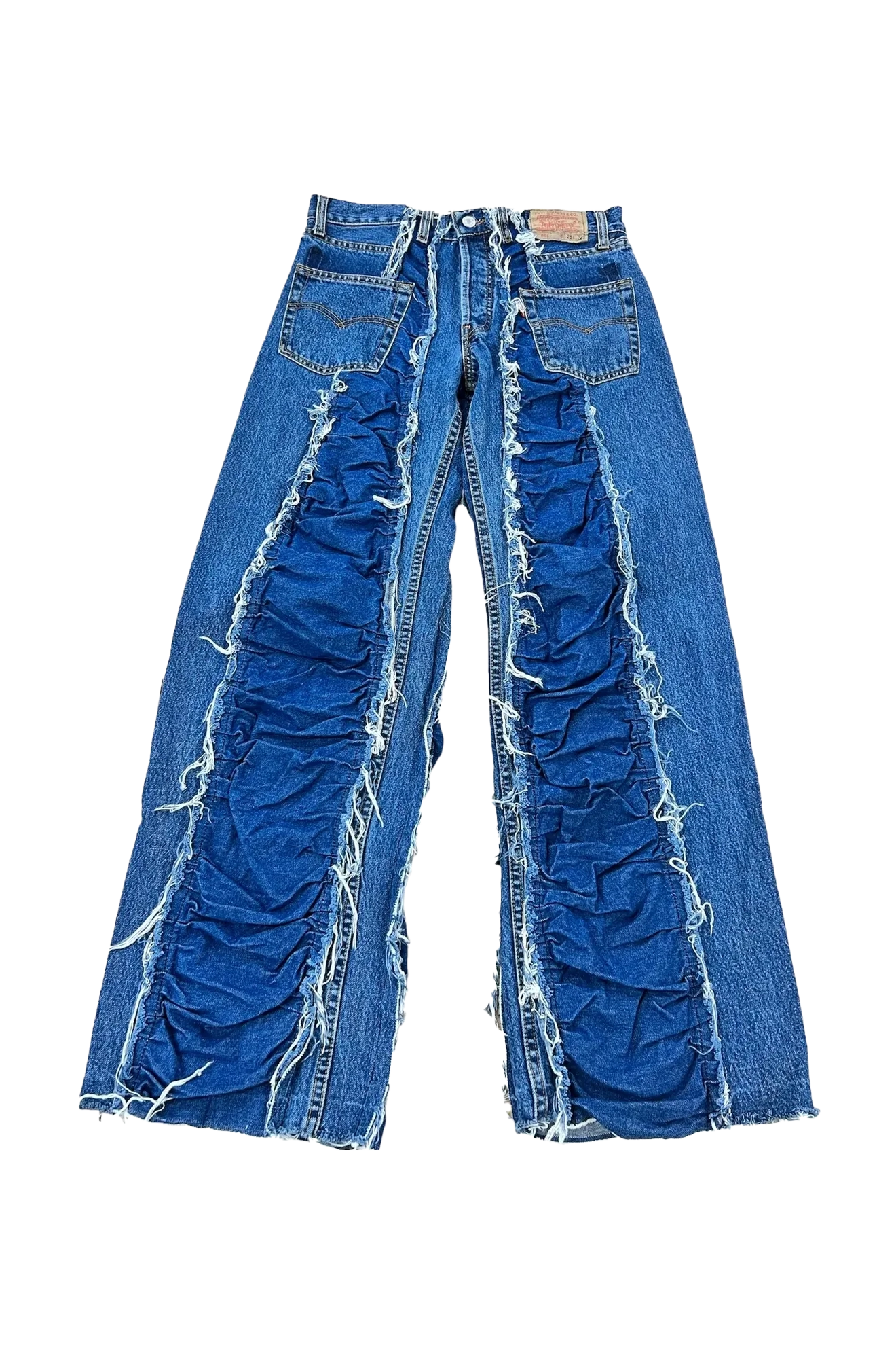 Essx Vintage Ruched Detail Jean