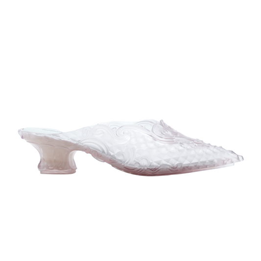 Y/PROJECT Y/PROJECT X MELISSA POINTED TOE MULES CLEAR