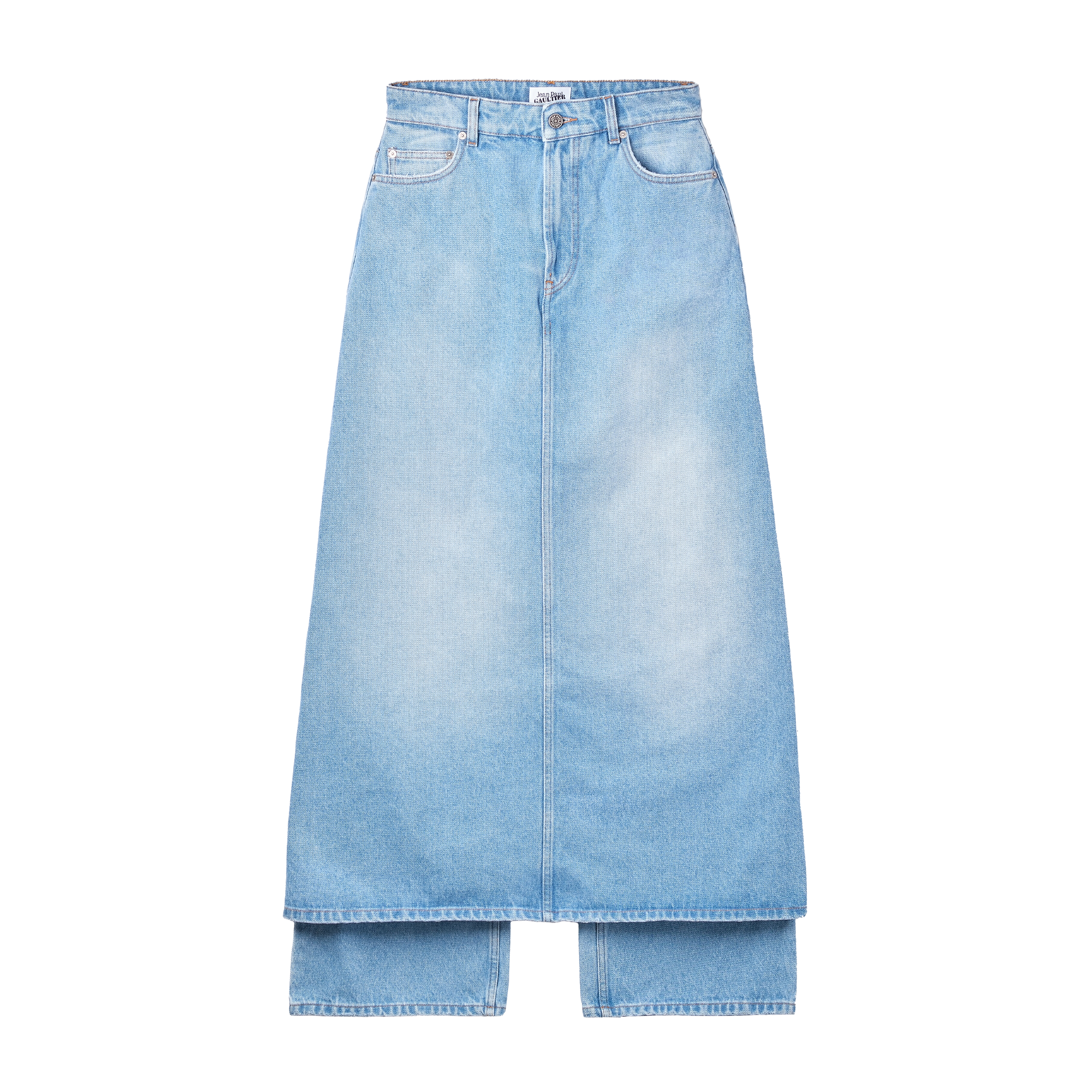 Jean Paul Gaultier Denim Pant Skirt Blue 7707