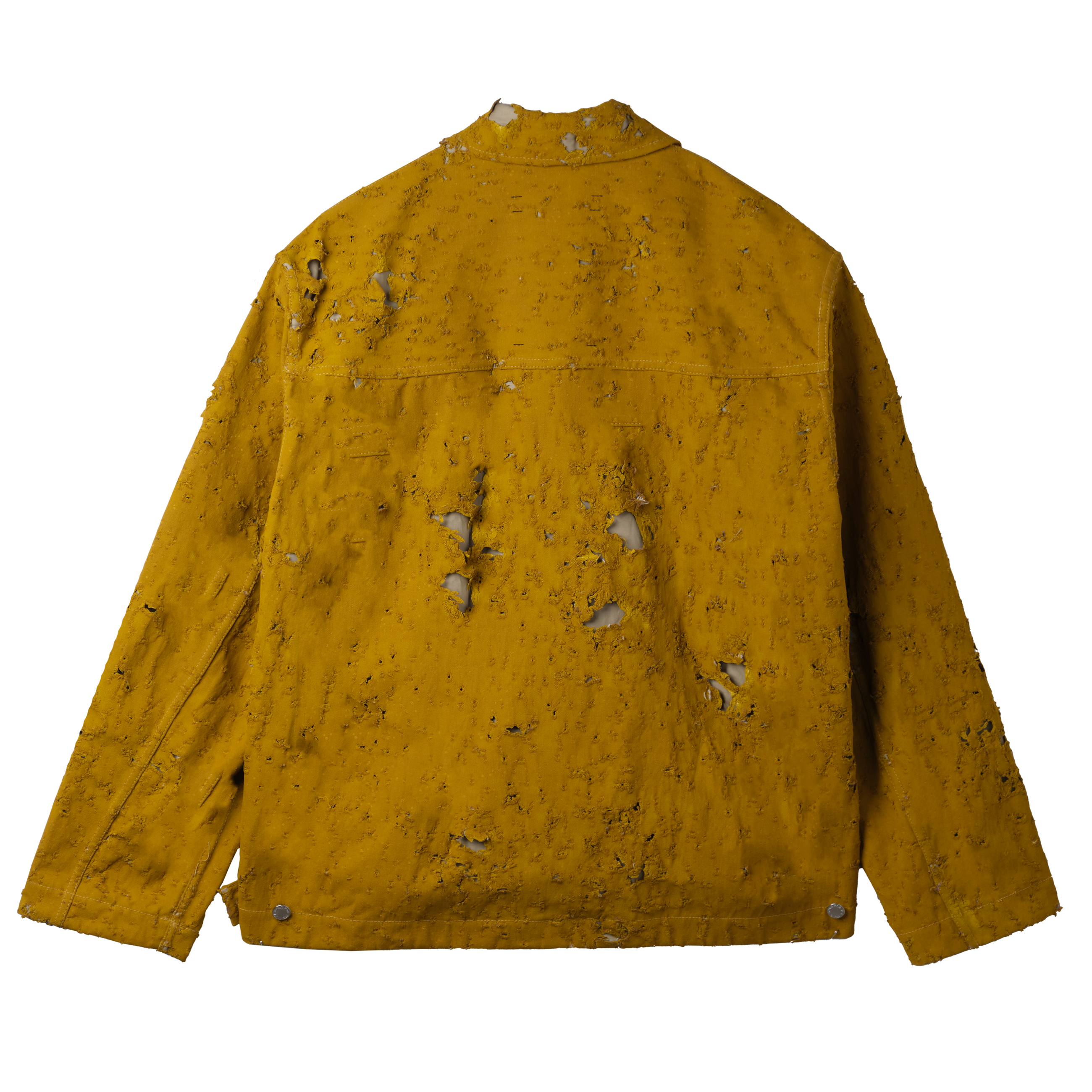 SONG FOR THE MUTE DESTROYED PLEATED ZIP UP JACKET