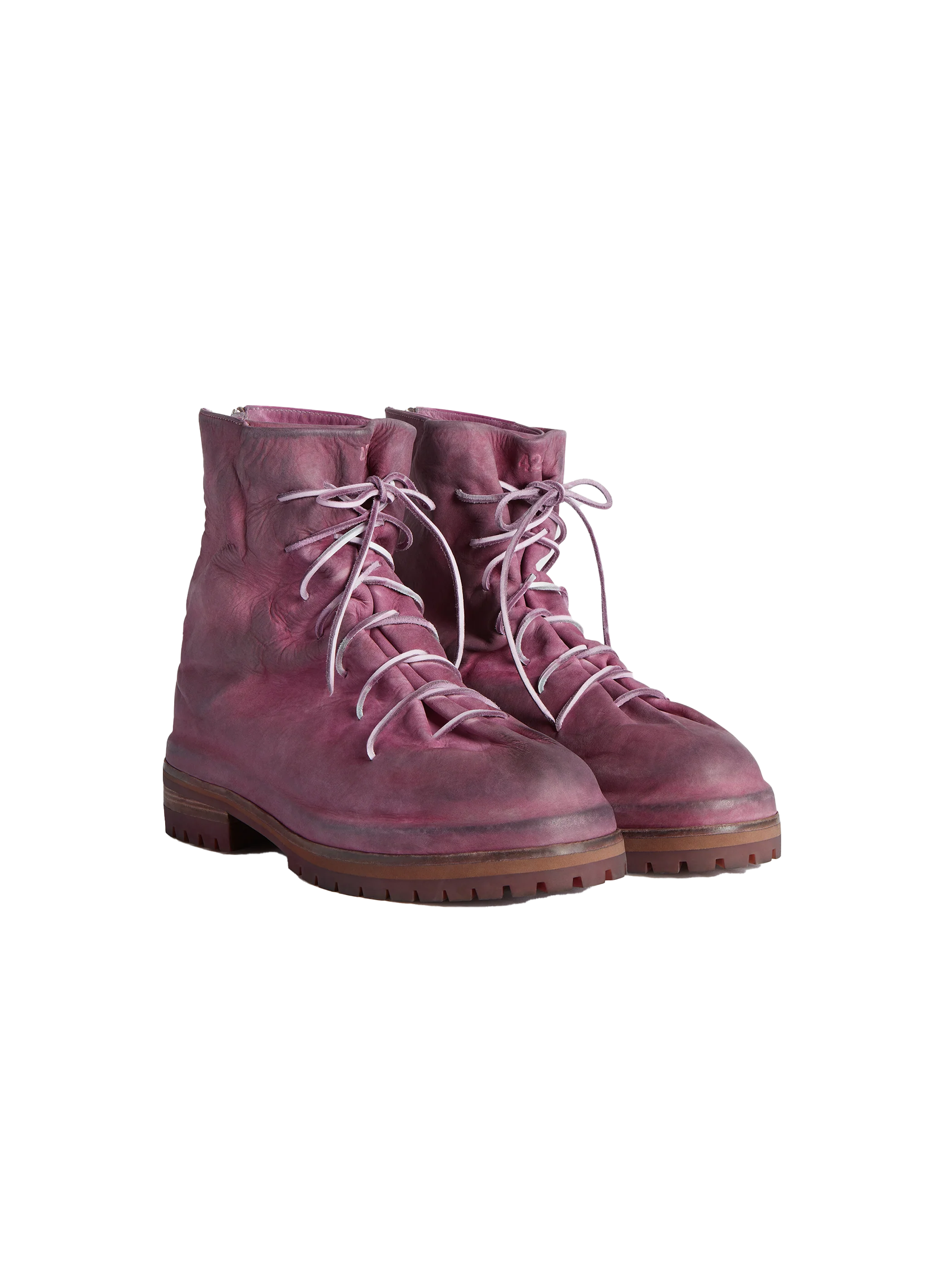 424 Lace-up Marathon Boot Nabuk Pink