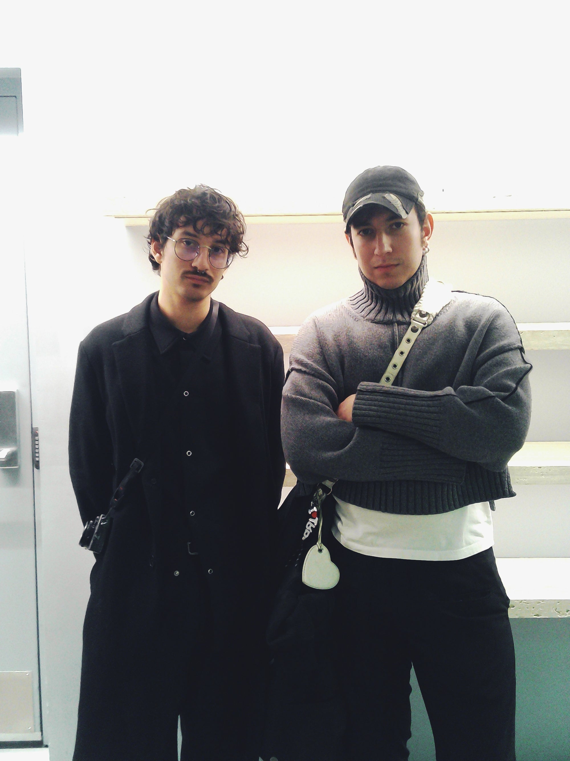 A person wearing incredibly styled clothes from ESSX NYC