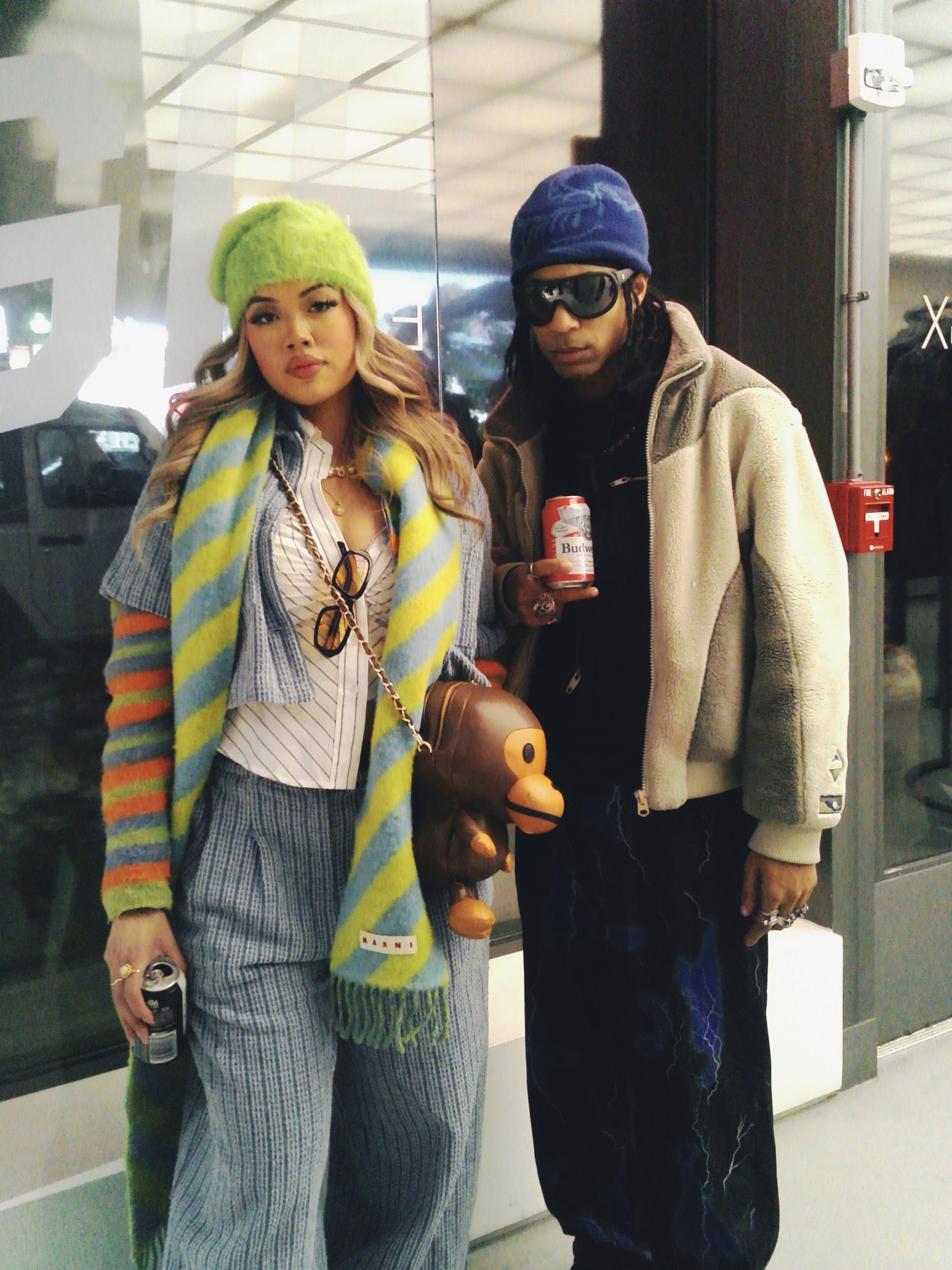 A person wearing incredibly styled clothes from ESSX NYC