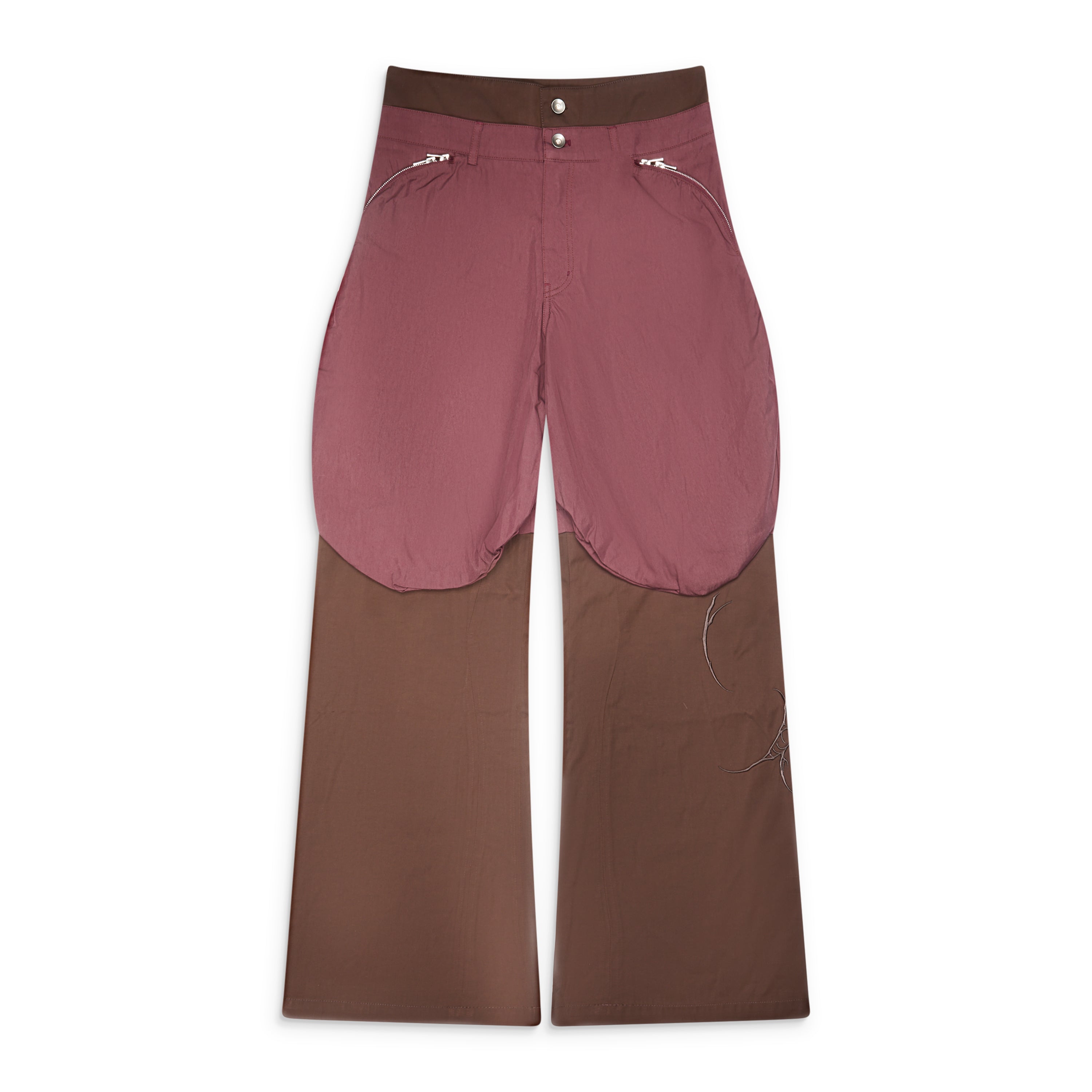 FFFPostalservice Bolsu Double Layered Trouser Brown
