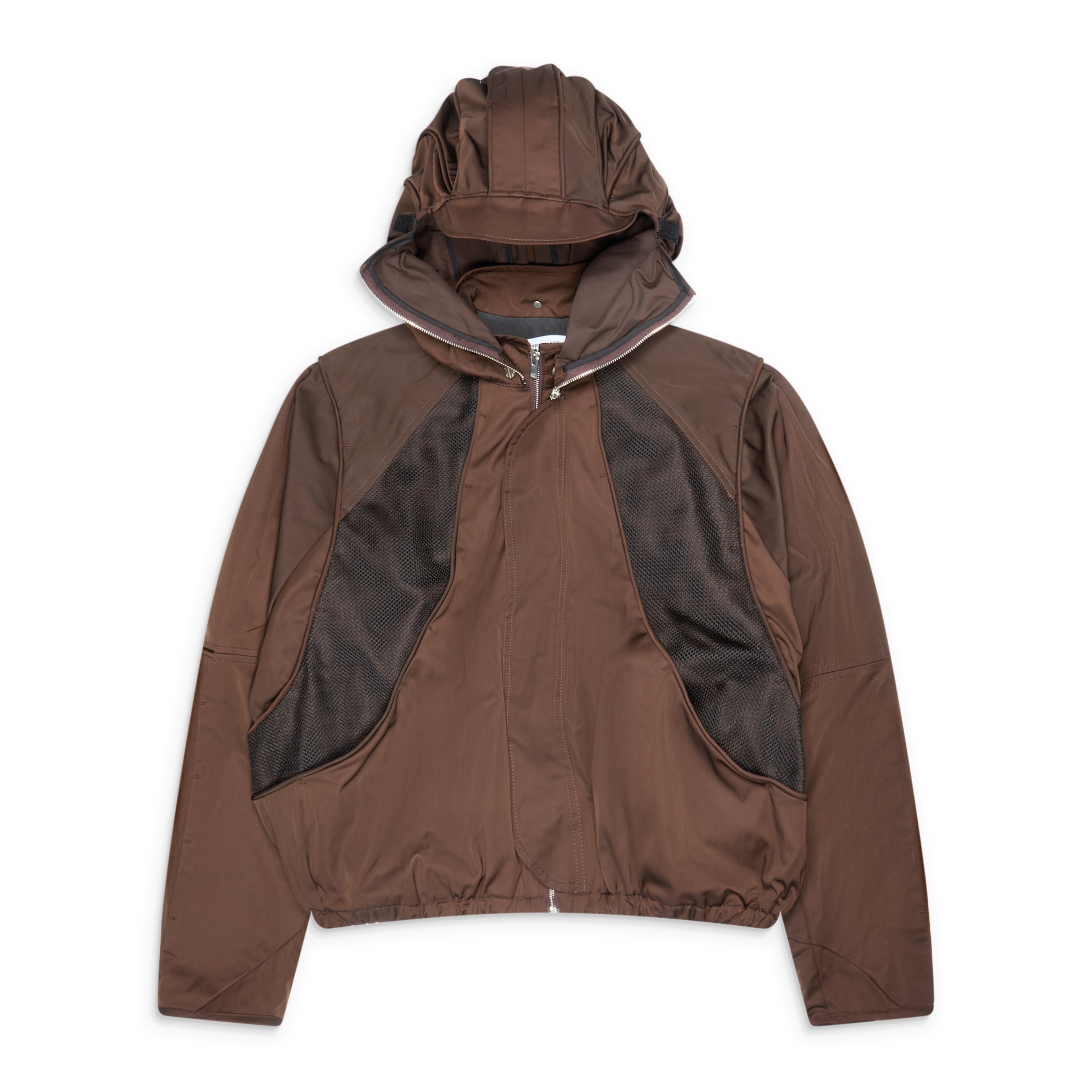 FFFPostalservice Parachute Hooded Jacket (Gen 2) Brown