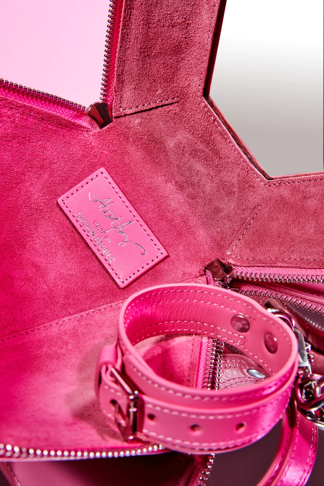 Aleali x Sheron Barber Argyle Diamond Hand bag Pink