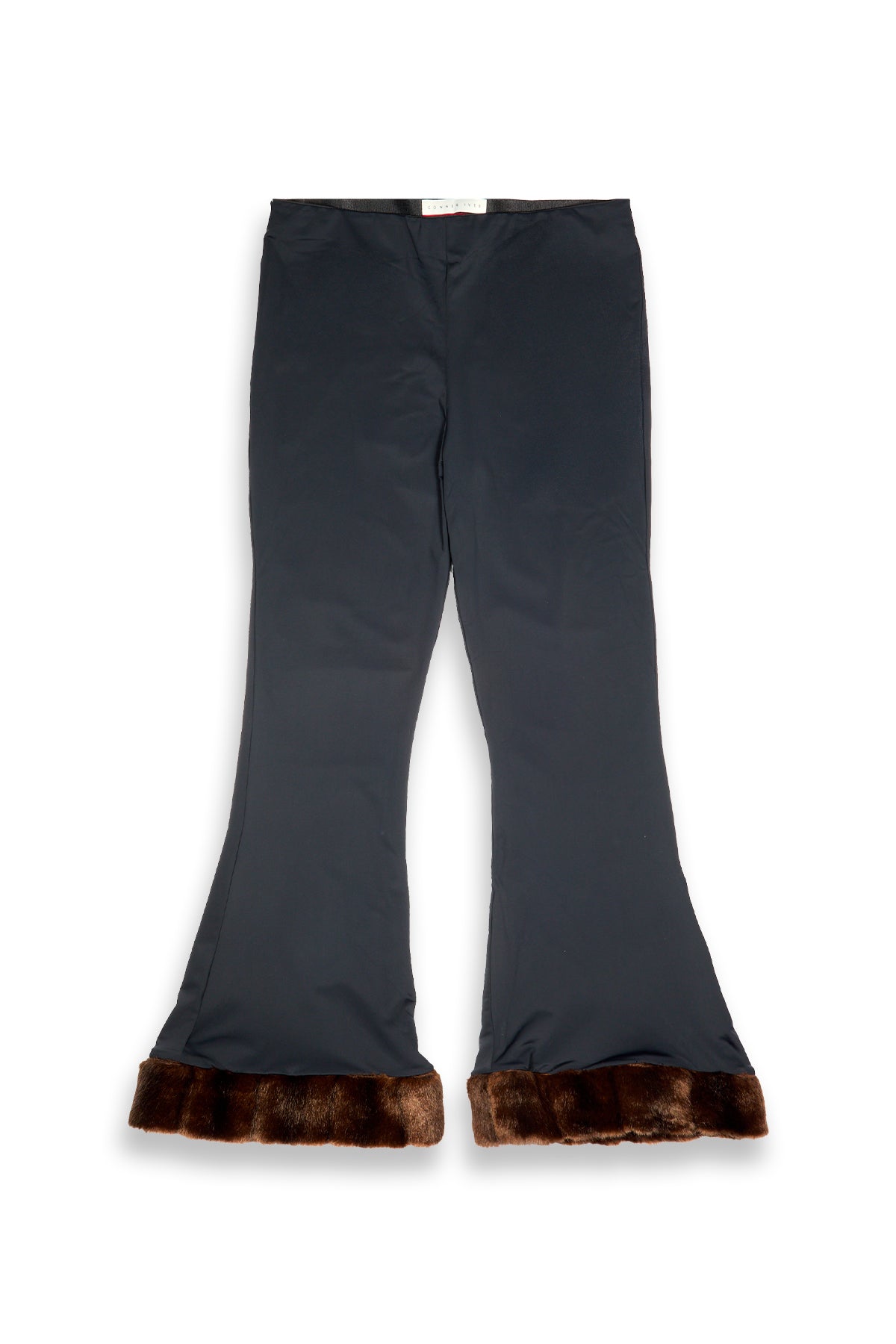 Conner Ives Recycled Spandex And Faux Mink
Trouser Black