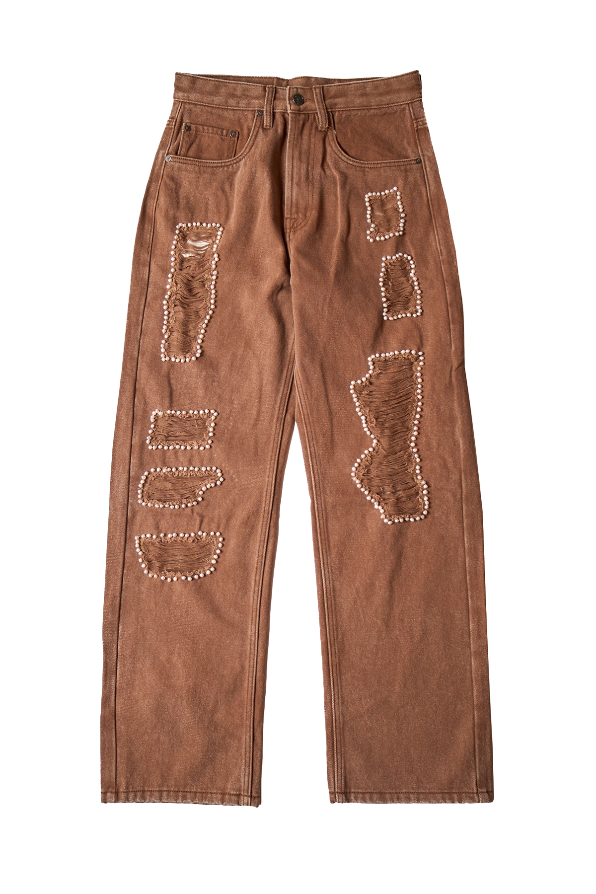 Glass Cypress Pearled Brown Denim