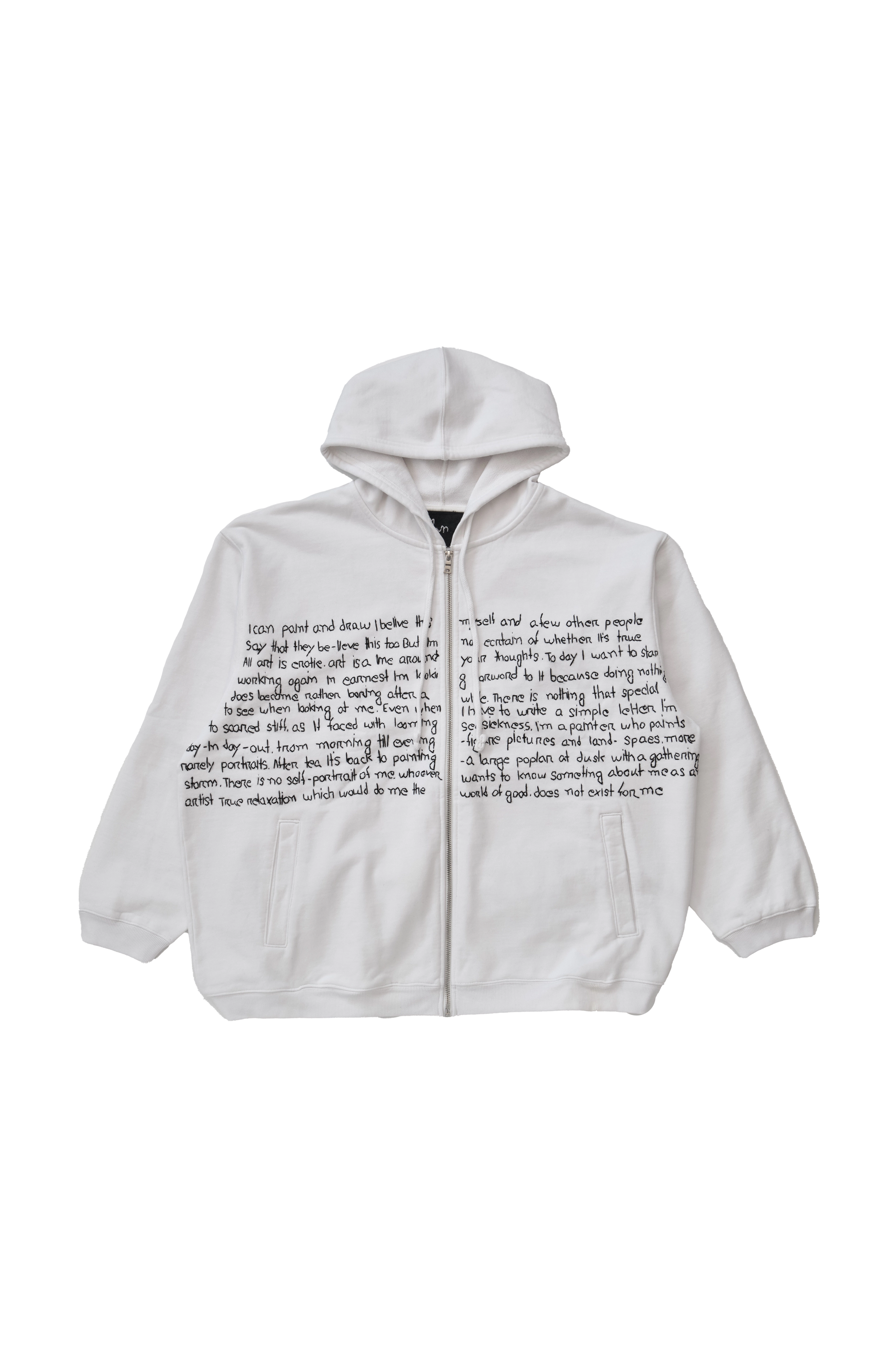 Glass Cypress White Zip Up Hoodie – ESSXNYC