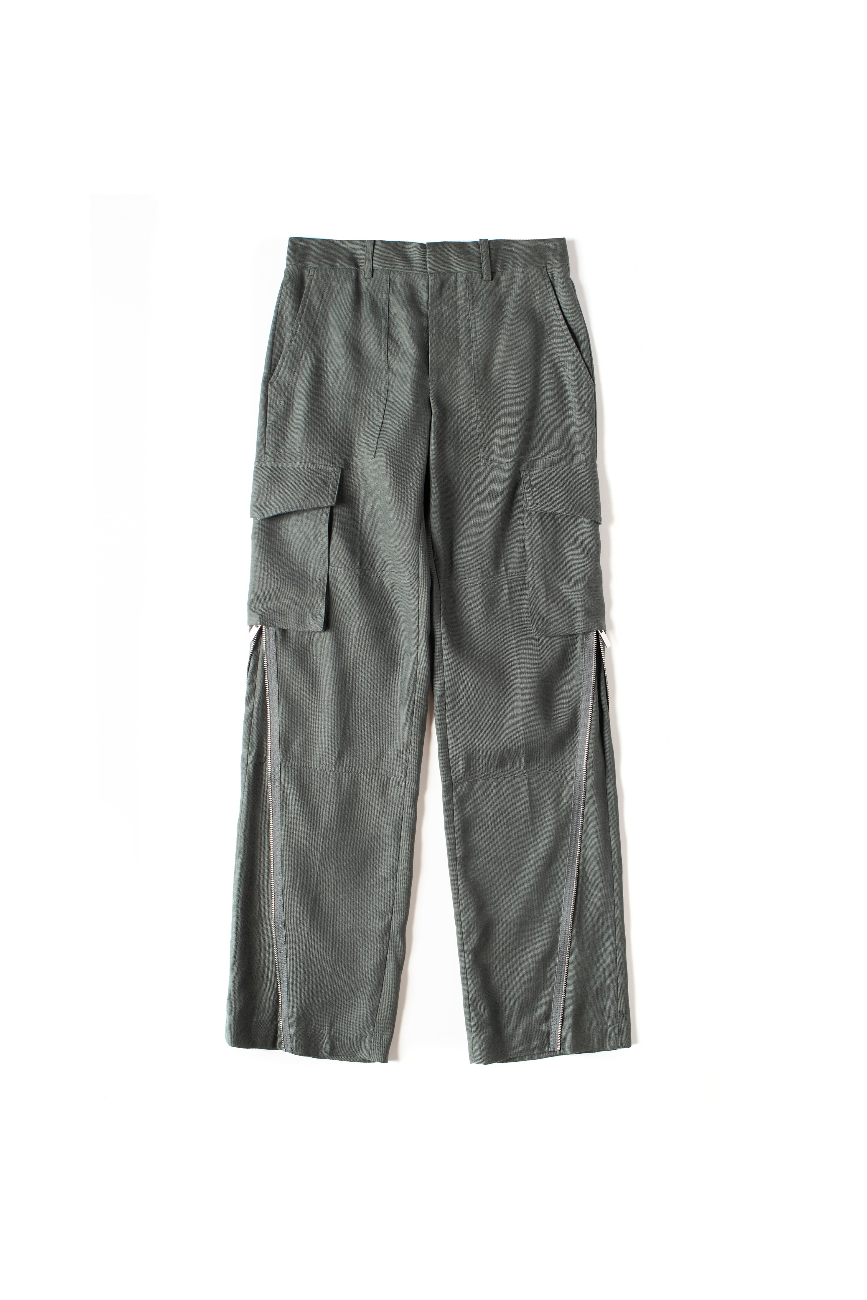 Linen Blend Cargo Pants